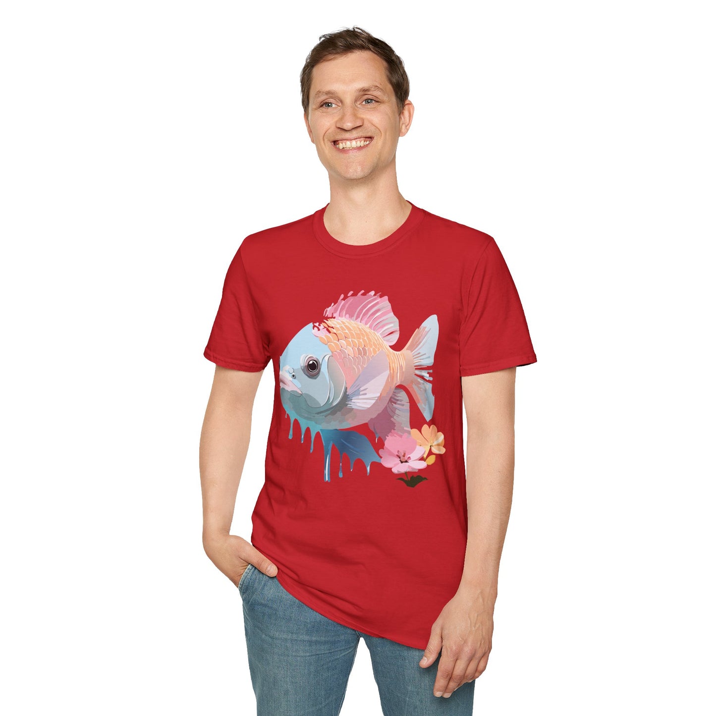 Copy of Fish Art Design Shirt, T Shirt with Fish, Graphic Shirt, Tee Shirt with Graphic Design, Shirt with Fish Graphic Art