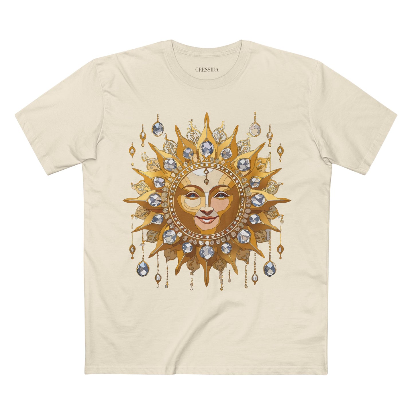 Sun Shirt, Shirt with Sun, Tee Shirt with Gold Sun