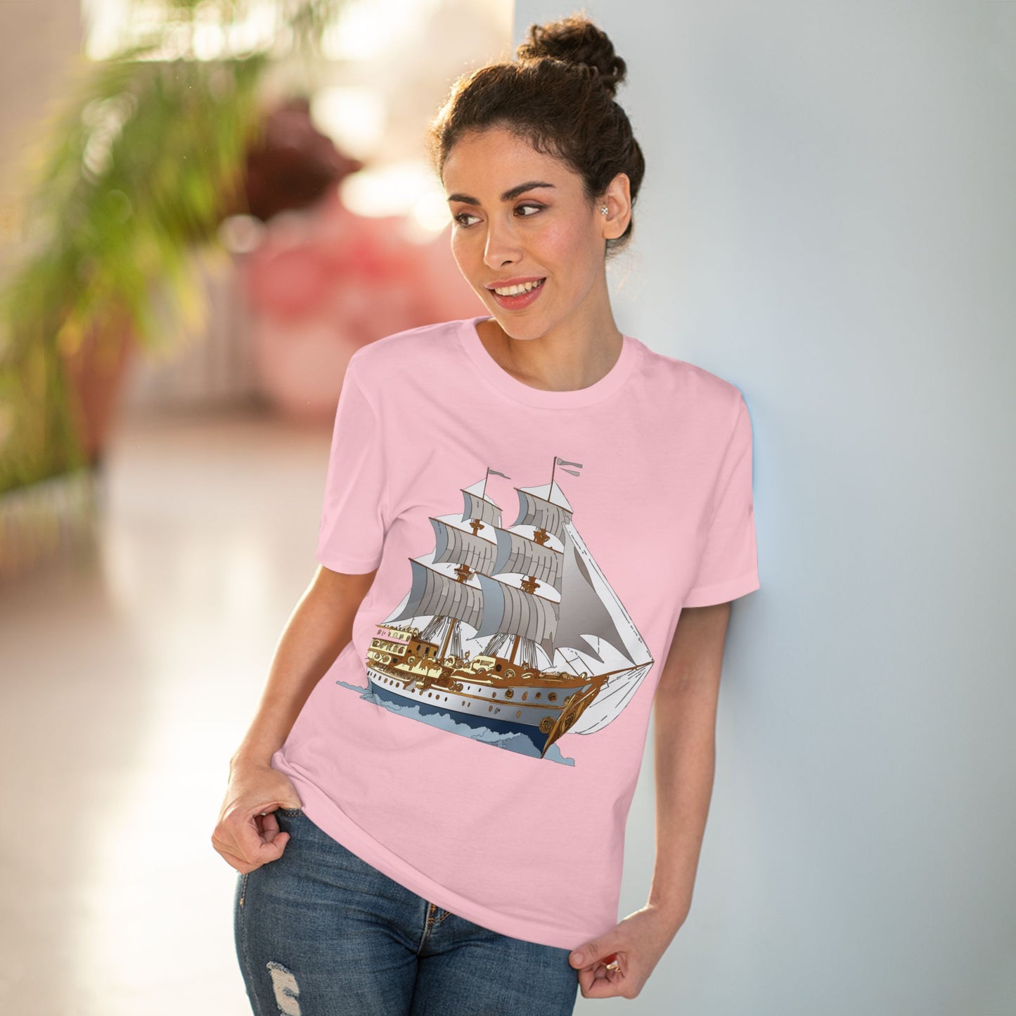 Organic T-shirt with Ship