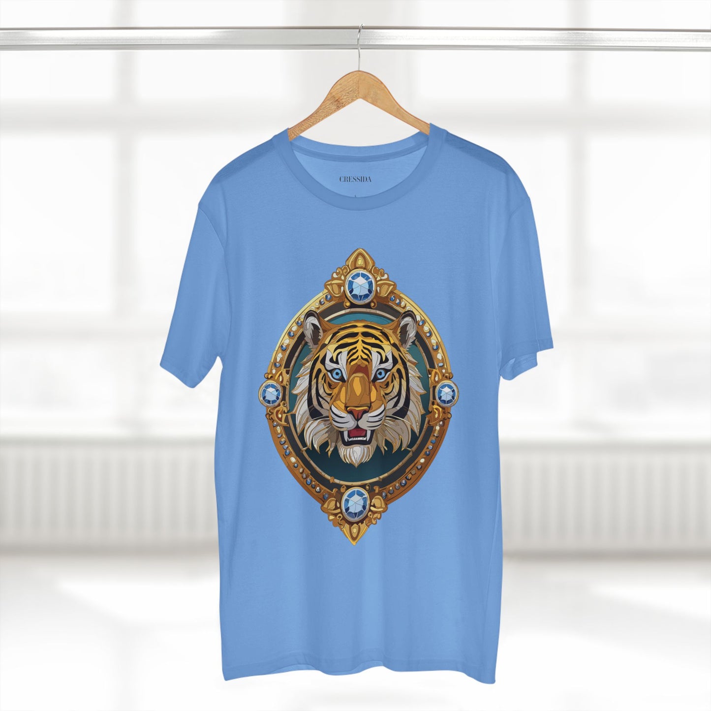 Unisex Premium Cotton Tee Shirt With Antique Animal Medallion Design