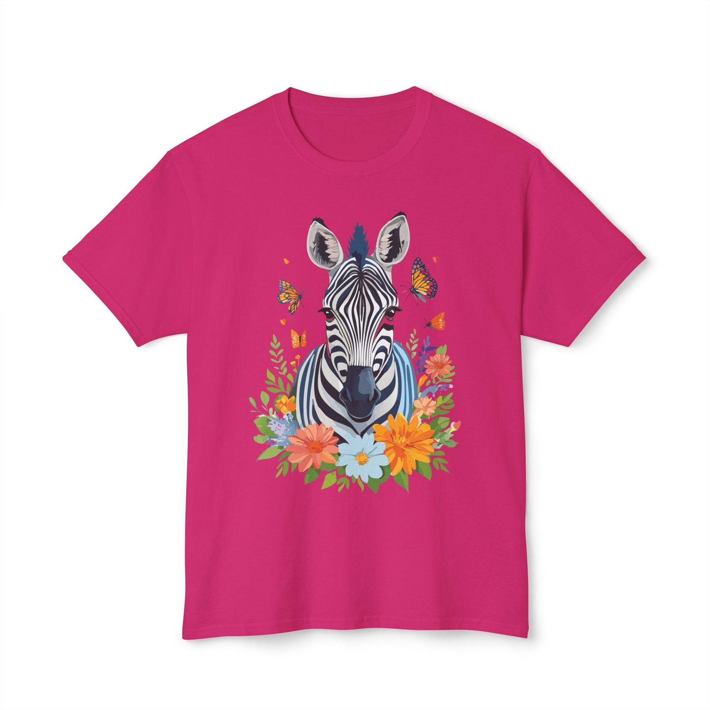 Zebra T-Shirt, Vintage Zebra Tee, Floral Tees, Zebra Art Design Shirt, Tee Shirt with Zebra 8