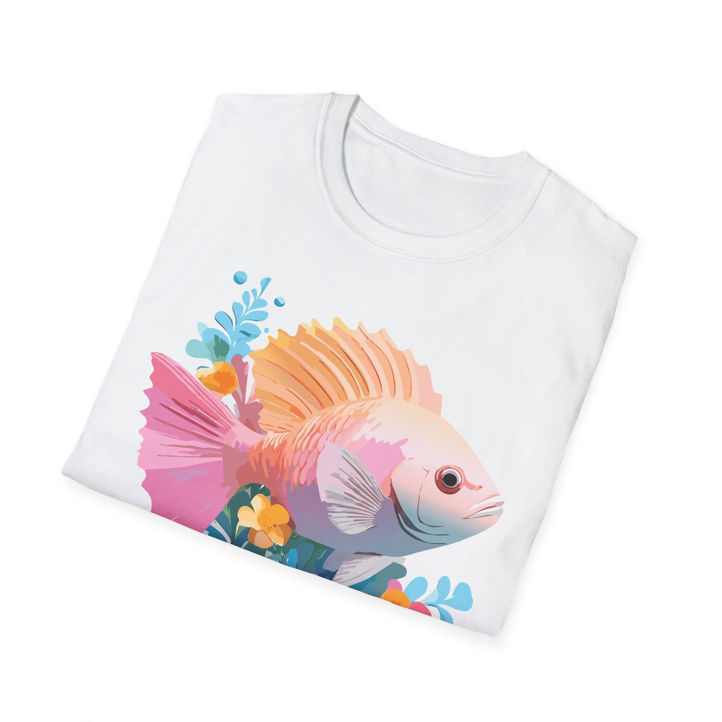 Fish Art Design Shirt, T Shirt with Fish, Graphic Shirt, Tee Shirt with Graphic Design, Shirt with Fish Graphic Art