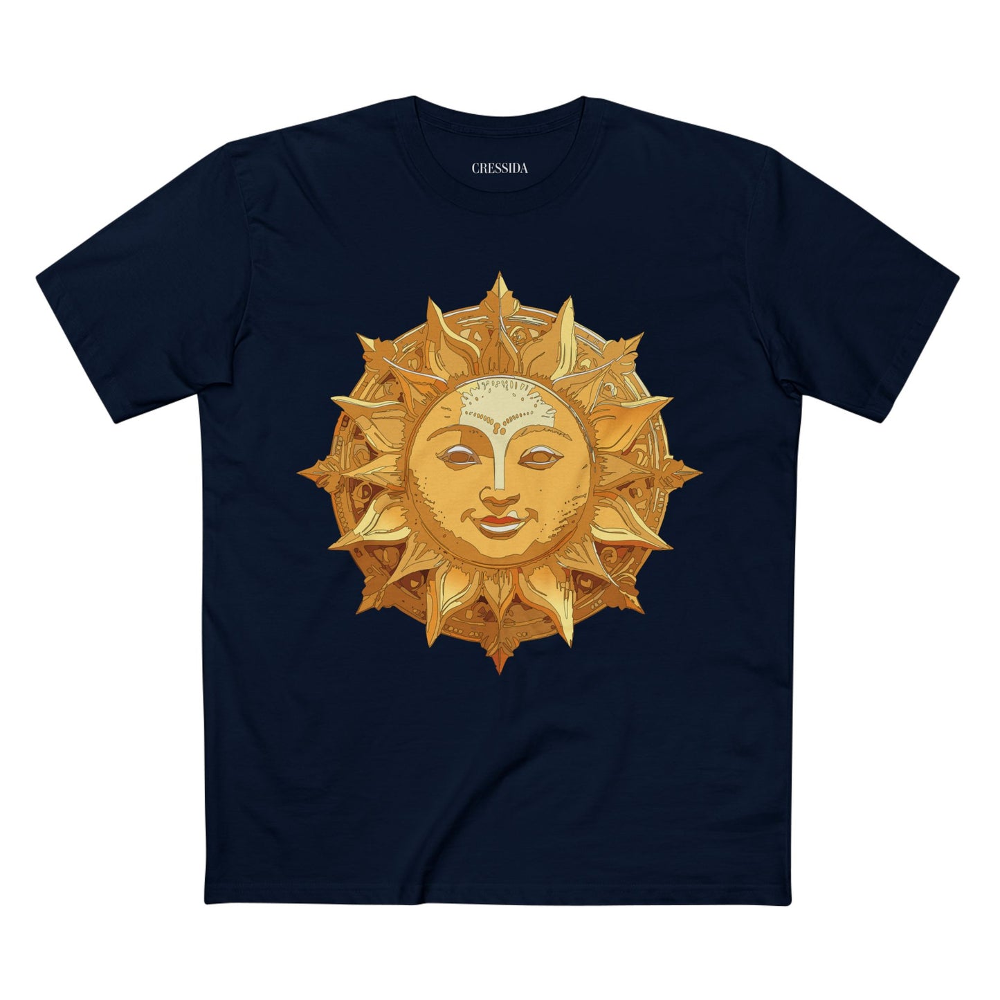 Sun Shirt, Shirt with Sun, Tee Shirt with Gold Sun