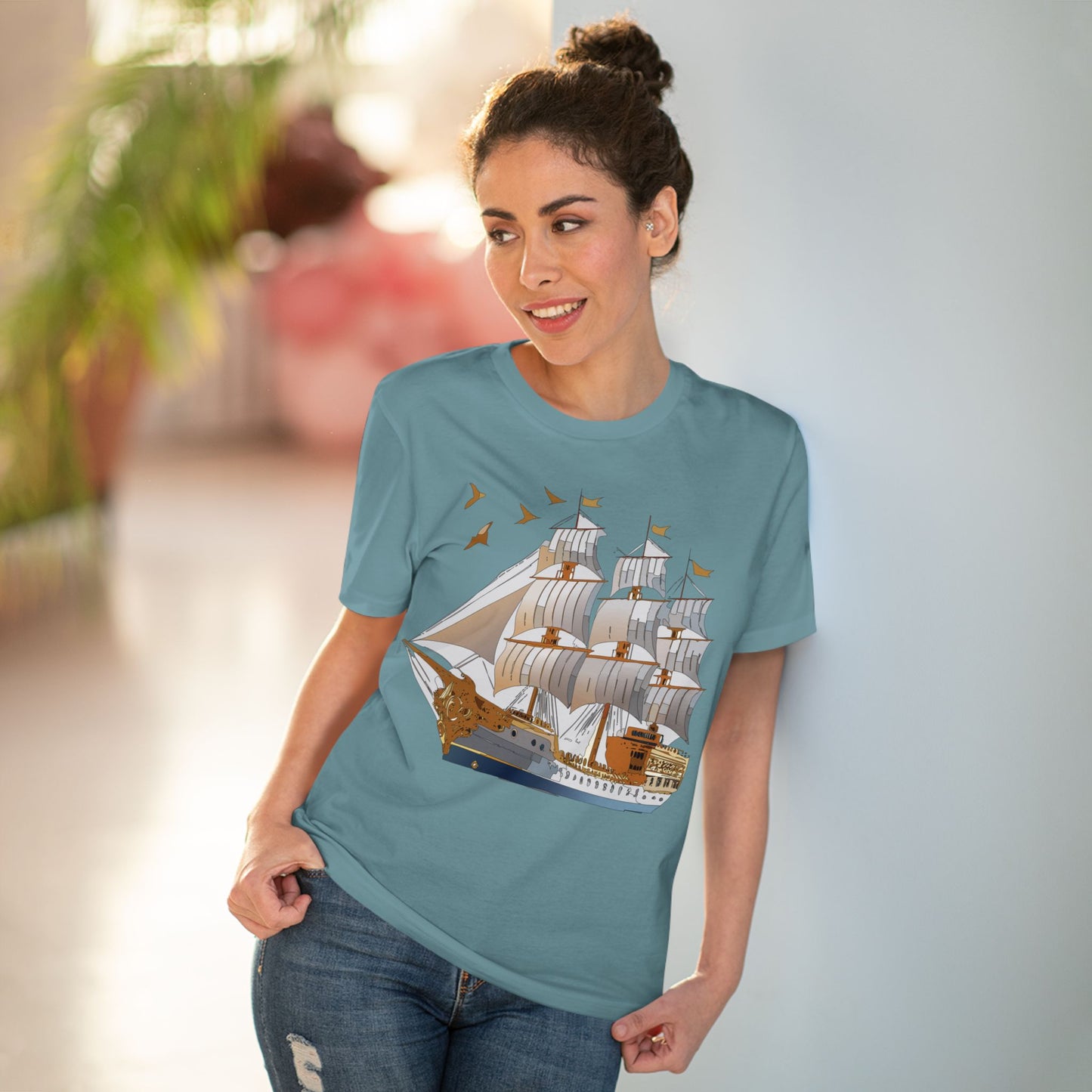 Organic T-shirt with Ship