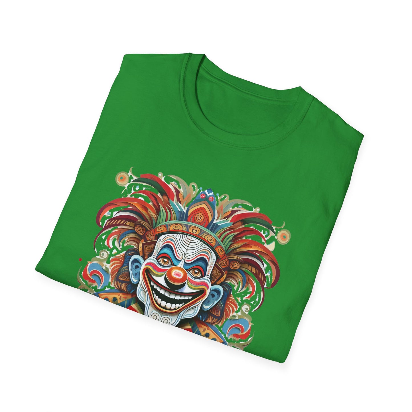 Clown Shirt, T Shirt with Clown, Funny Man Shirt, Tee Shirt with Funny Man, Circus Shirt, Shirt with Circus, Scary Man Shirt, Shirt with Scary Man