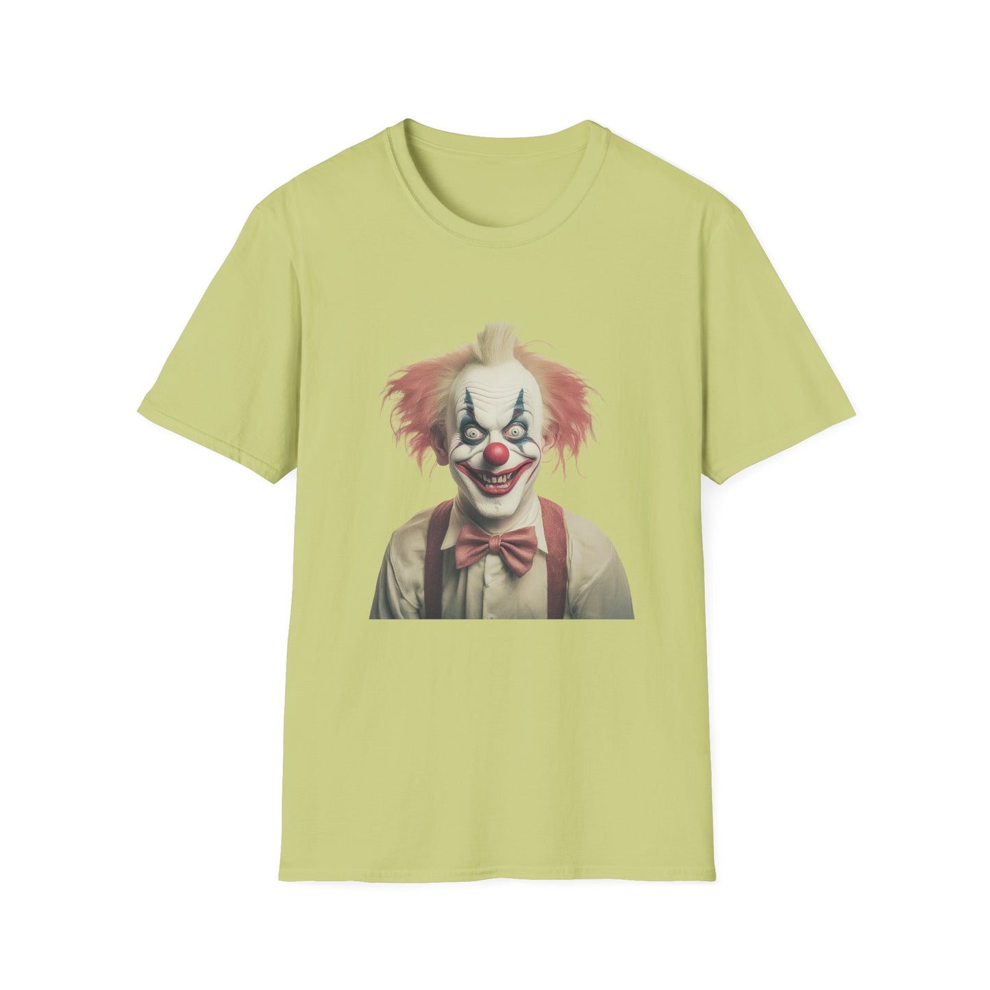 Clown Shirt, T Shirt with Clown, Funny Man Shirt, Tee Shirt with Funny Man, Circus Shirt, Shirt with Circus, Scary Man Shirt, Shirt with Scary Man