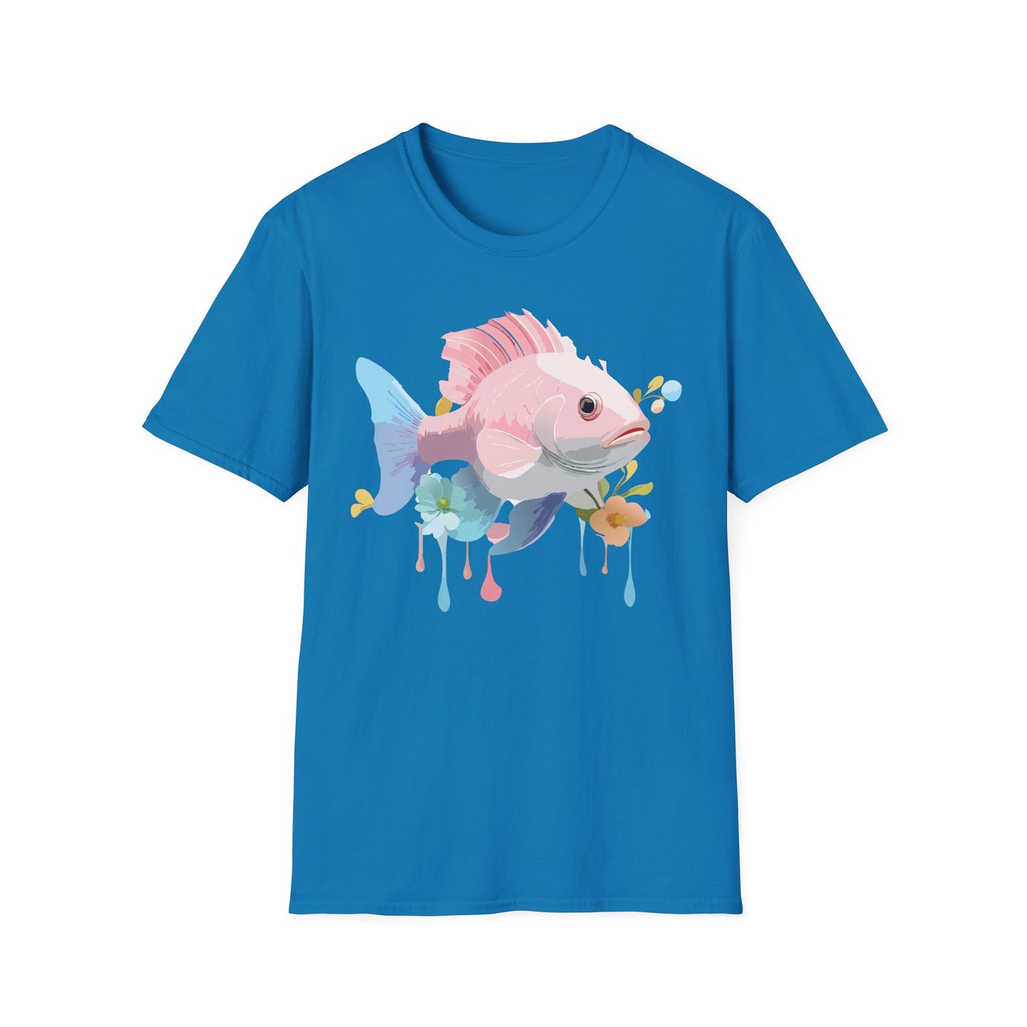 Fish Art Design Shirt, T Shirt with Fish, Graphic Shirt, Tee Shirt with Graphic Design, Shirt with Fish Graphic Art