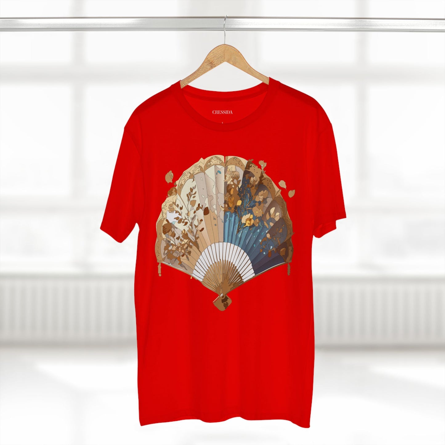 Fan shirt, Shirt with Fan, Tee Shirt with Antique Fan