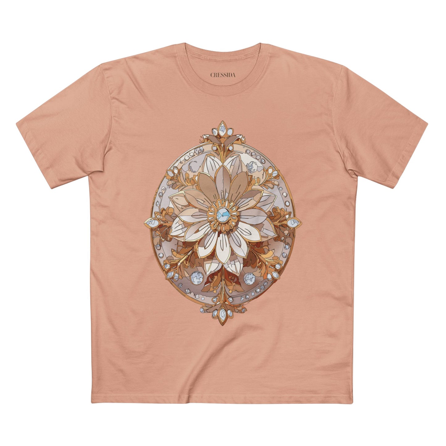 Floral Shirt, Shirt with Flower, Tee Shirt with Antique Flower