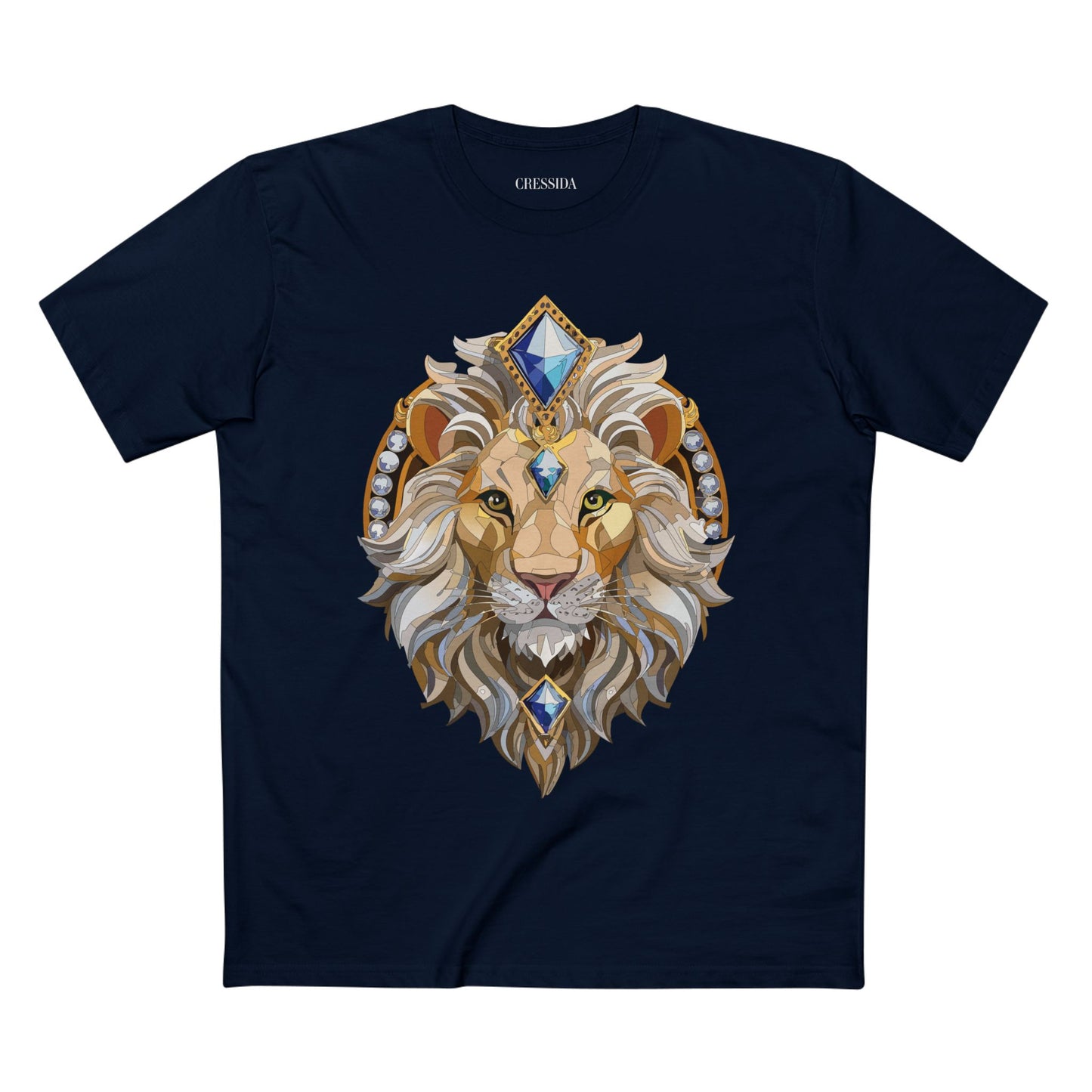 Unisex Animal Medallion Graphic Tee 100 Percent Cotton Premium Shirt