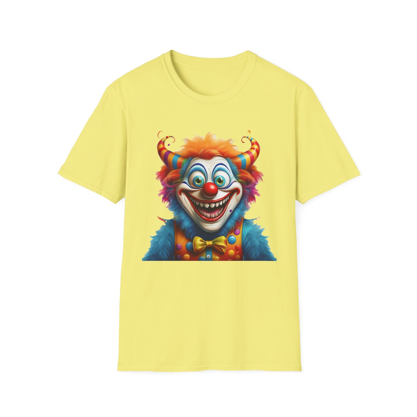 Clown Shirt, T Shirt with Clown, Funny Man Shirt, Tee Shirt with Funny Man, Circus Shirt, Shirt with Circus, Scary Man Shirt, Shirt with Scary Man