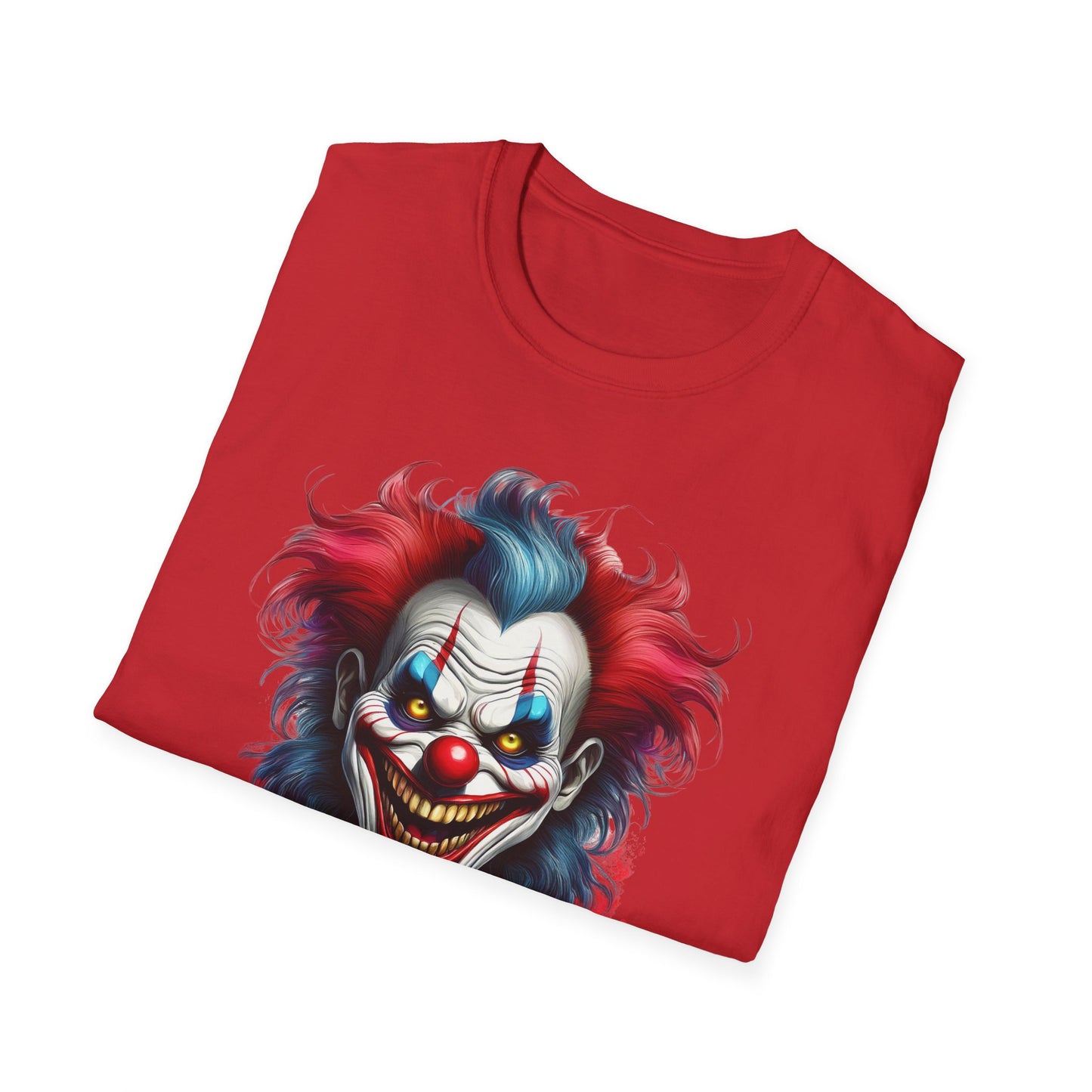 Clown Shirt, T Shirt with Clown, Funny Man Shirt, Tee Shirt with Funny Man, Circus Shirt, Shirt with Circus, Scary Man Shirt, Shirt with Scary Man