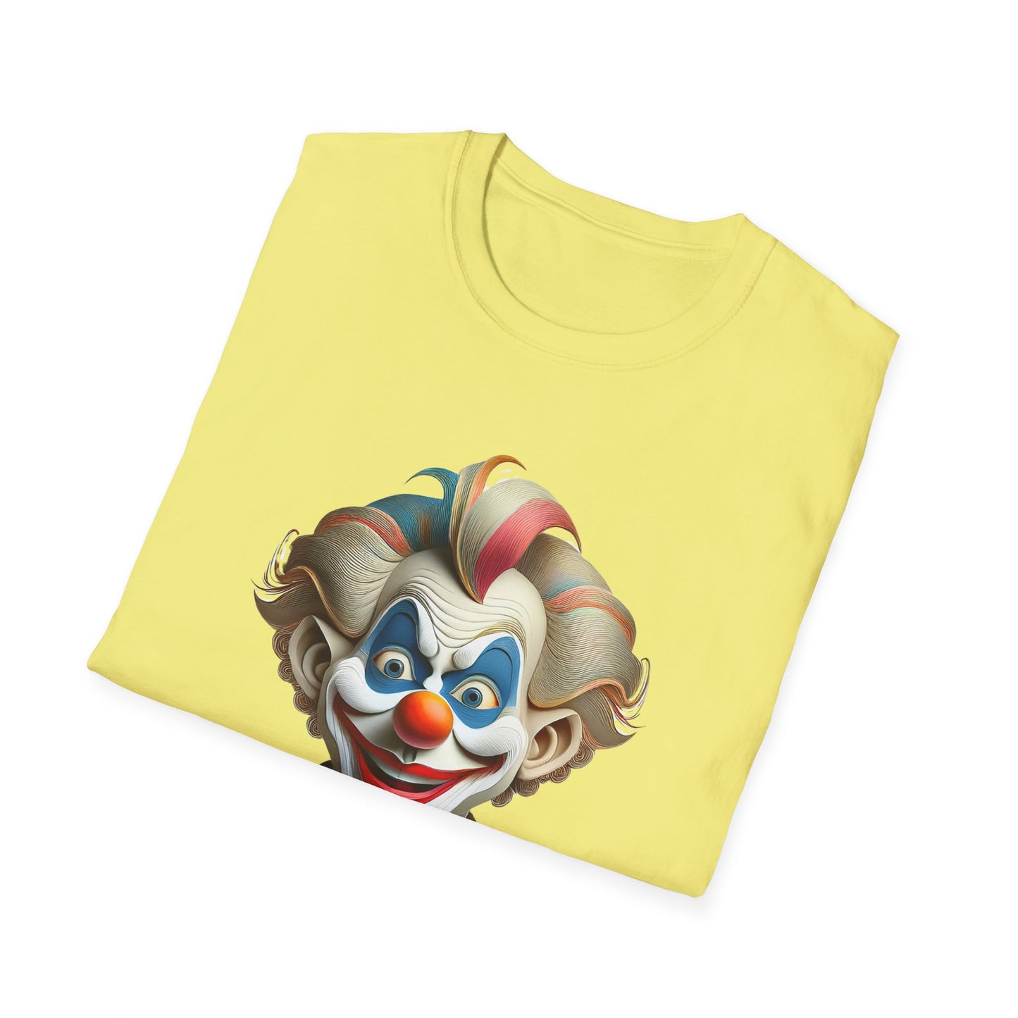 Clown Shirt, T Shirt with Clown, Funny Man Shirt, Tee Shirt with Funny Man, Circus Shirt, Shirt with Circus, Scary Man Shirt, Shirt with Scary Man