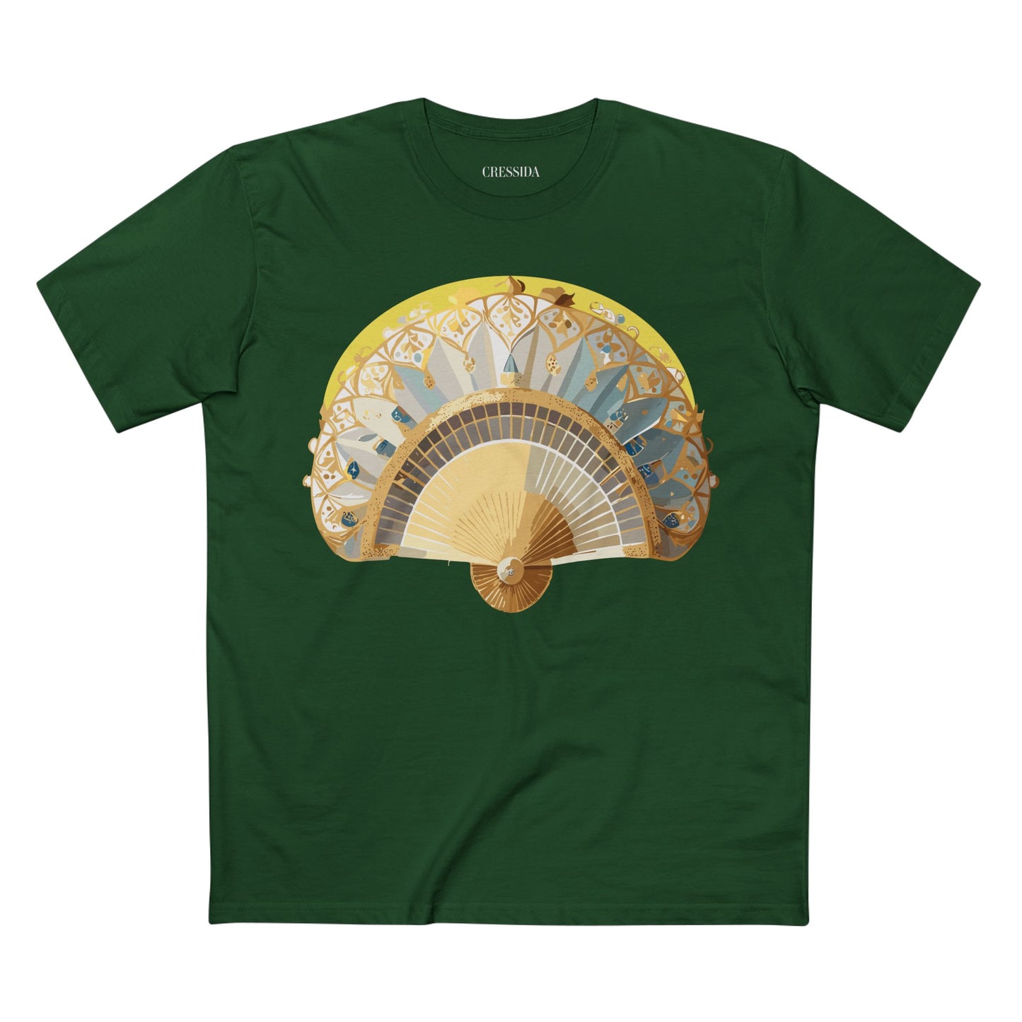 Fan shirt, Shirt with Fan, Tee Shirt with Antique Fan