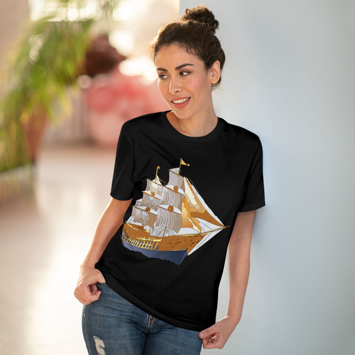 Organic T-shirt with Ship