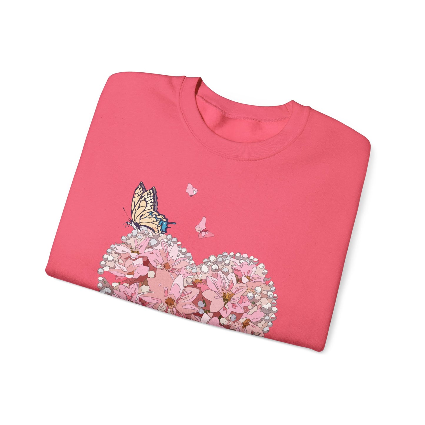 Floral Heart Sweatshirt, Floral Love Sweatshirt, Valentine's Day Sweatshirt, Heart Floral Sweatshirt
