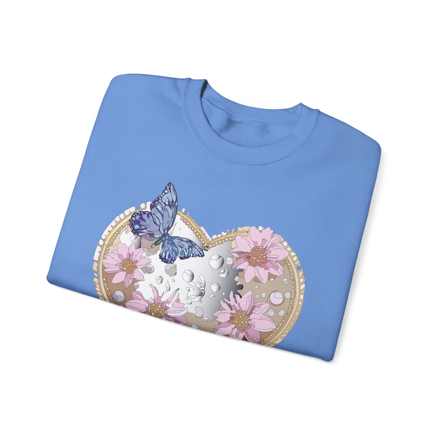 Floral Heart Sweatshirt, Floral Love Sweatshirt, Valentine's Day Sweatshirt, Heart Floral Sweatshirt