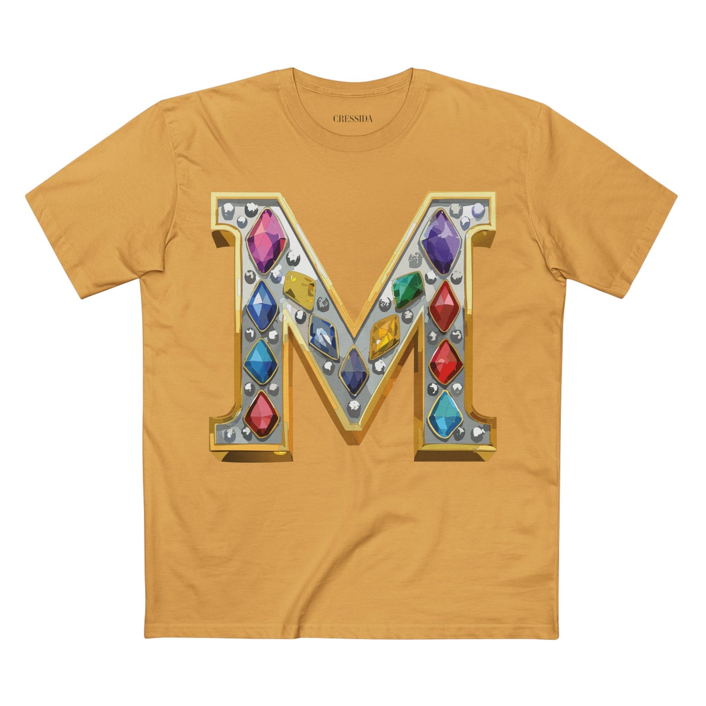 Letter Shirt, Shirt with Letters, Tee Shirt with Gold Letters
