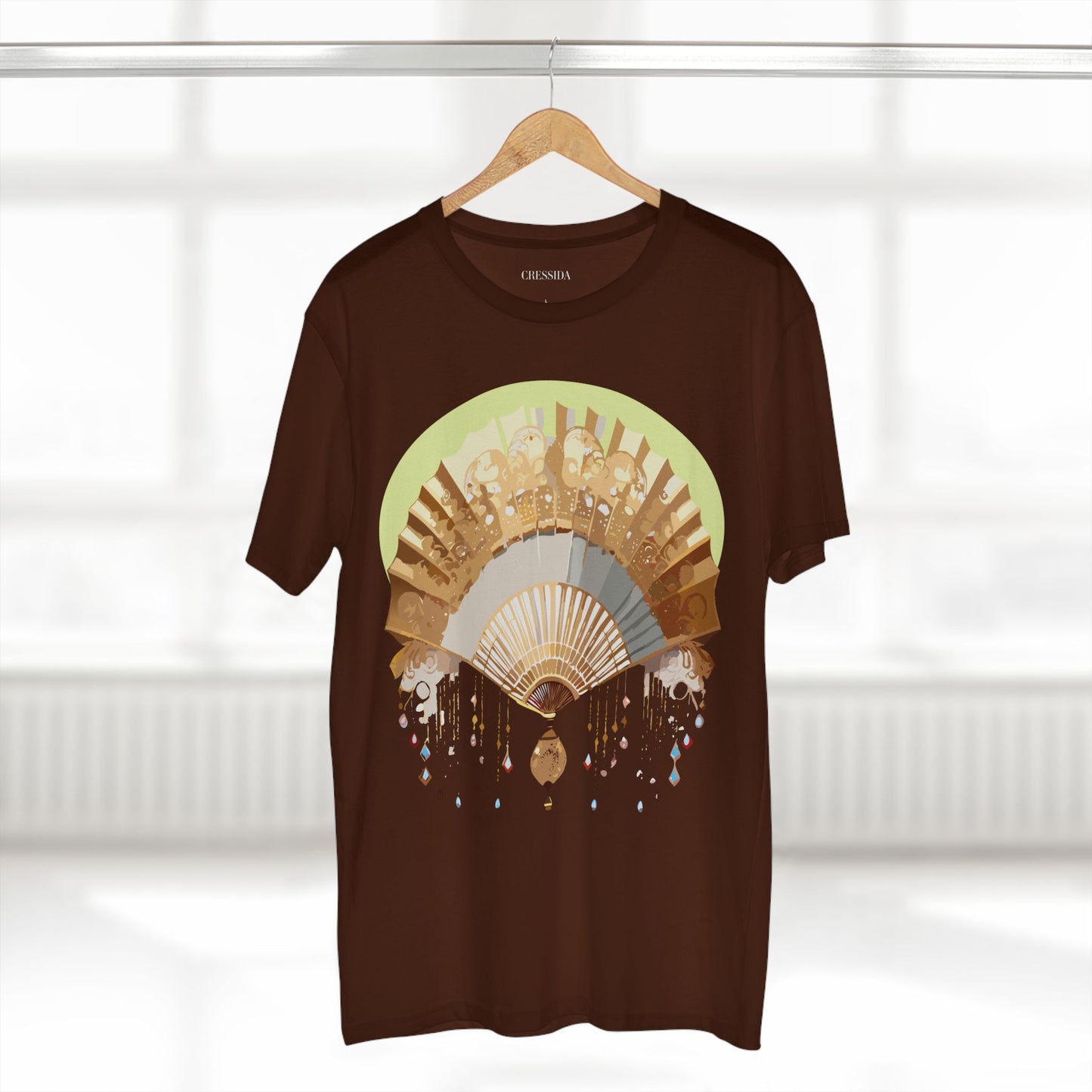 Fan shirt, Shirt with Fan, Tee Shirt with Antique Fan
