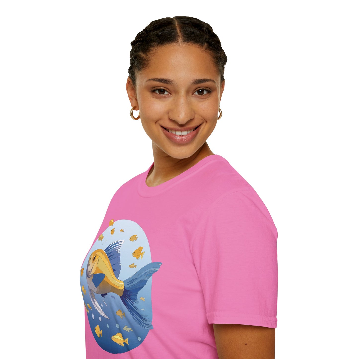 Fish Art Design Shirt, T Shirt with Fish, Graphic Shirt, Tee Shirt with Graphic Design, Shirt with Fish Graphic Art