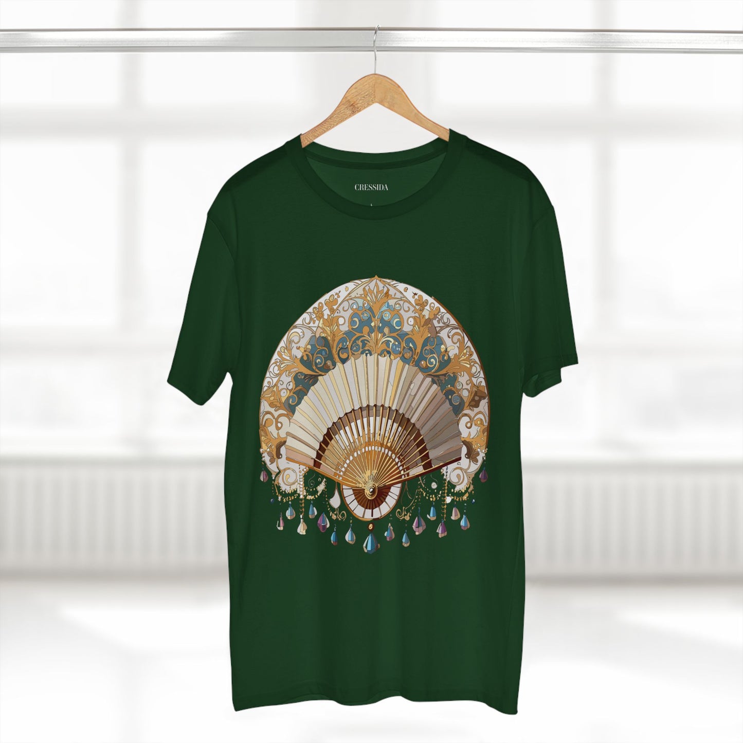 Fan shirt, Shirt with Fan, Tee Shirt with Antique Fan