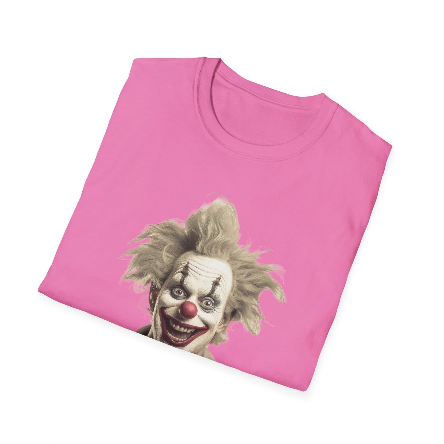 Clown Shirt, T Shirt with Clown, Funny Man Shirt, Tee Shirt with Funny Man, Circus Shirt, Shirt with Circus, Scary Man Shirt, Shirt with Scary Man