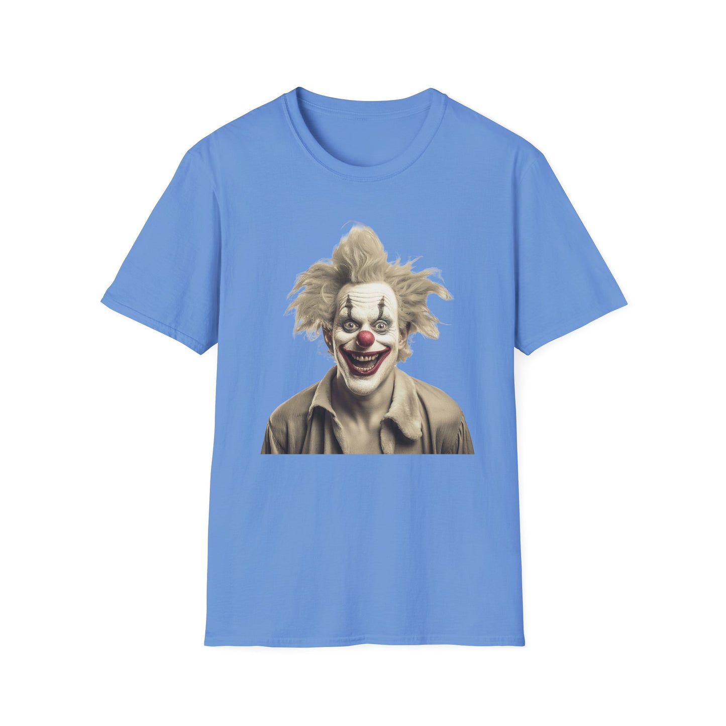 Clown Shirt, T Shirt with Clown, Funny Man Shirt, Tee Shirt with Funny Man, Circus Shirt, Shirt with Circus, Scary Man Shirt, Shirt with Scary Man