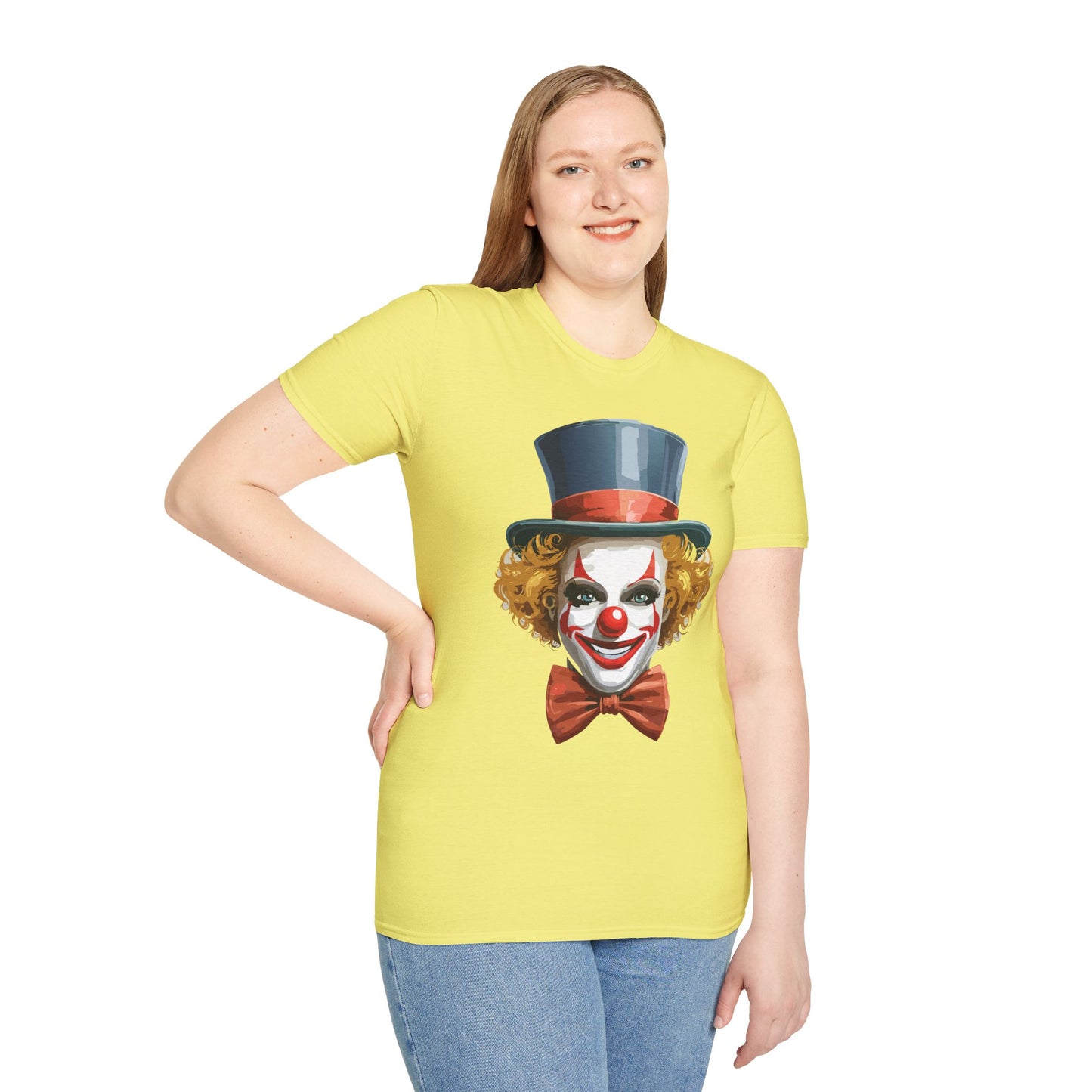Clown Shirt, T Shirt with Clown, Funny Man Shirt, Tee Shirt with Funny Man, Circus Shirt, Shirt with Circus, Scary Man Shirt, Shirt with Scary Man