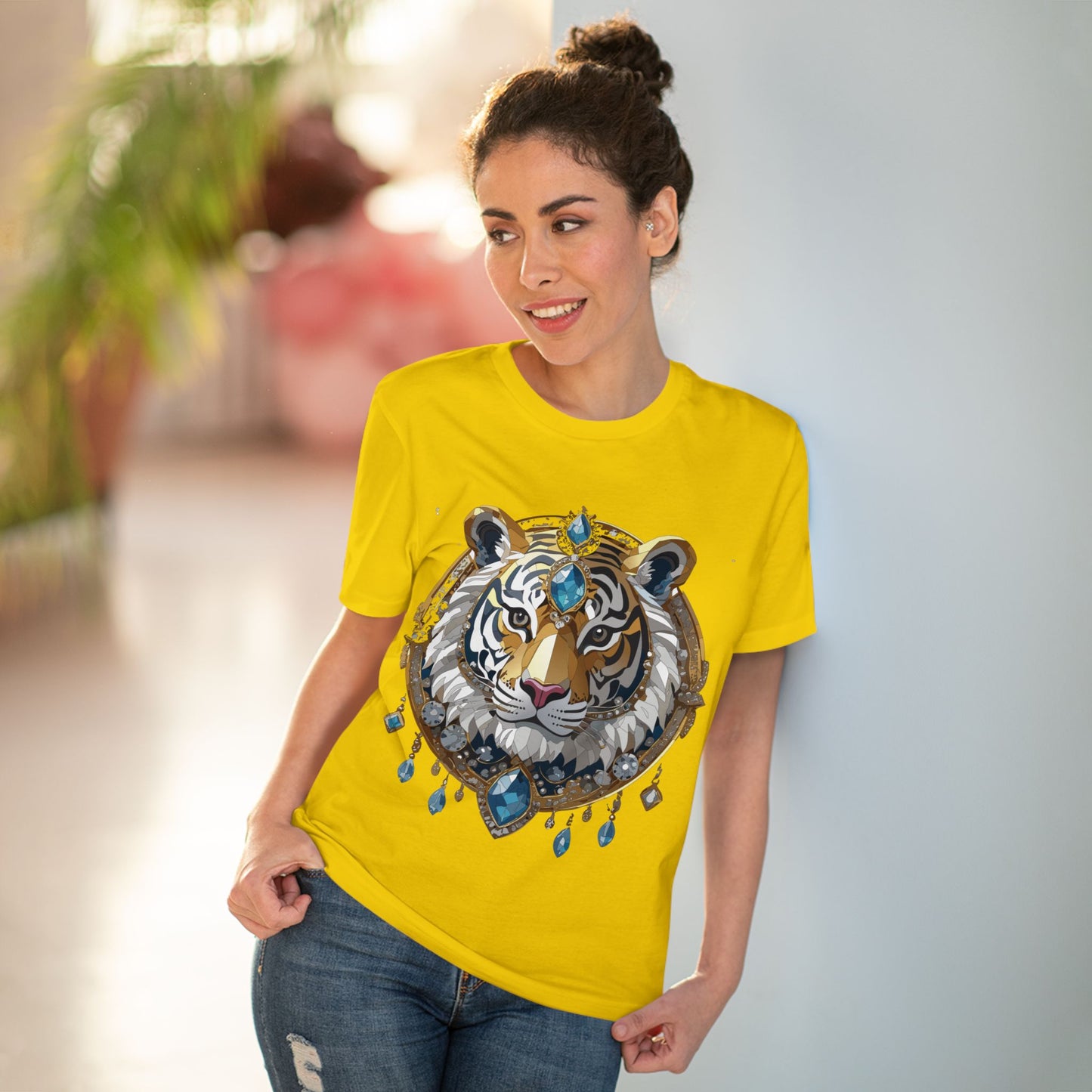 Organic T-shirt with Animals - Tiger