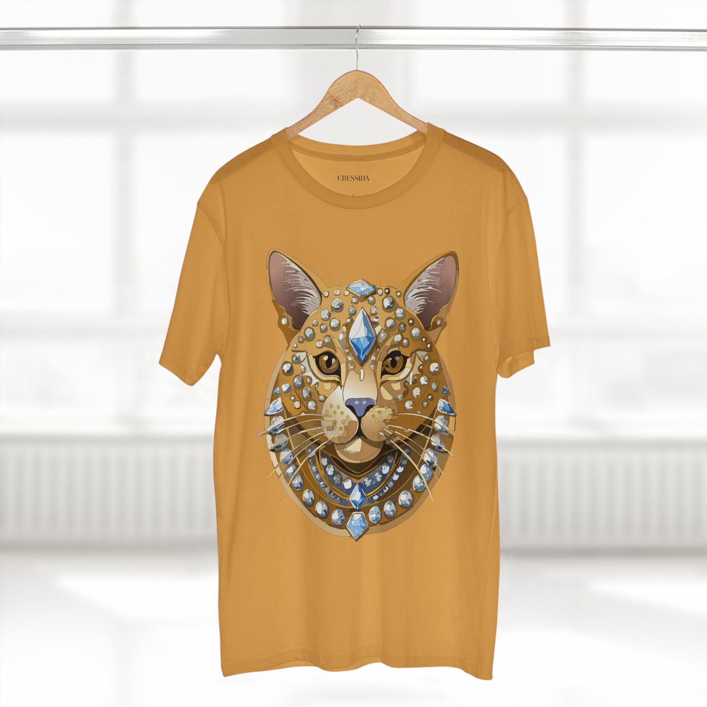 Unisex Premium Cotton Tee Shirt With Antique Animal Medallion Design