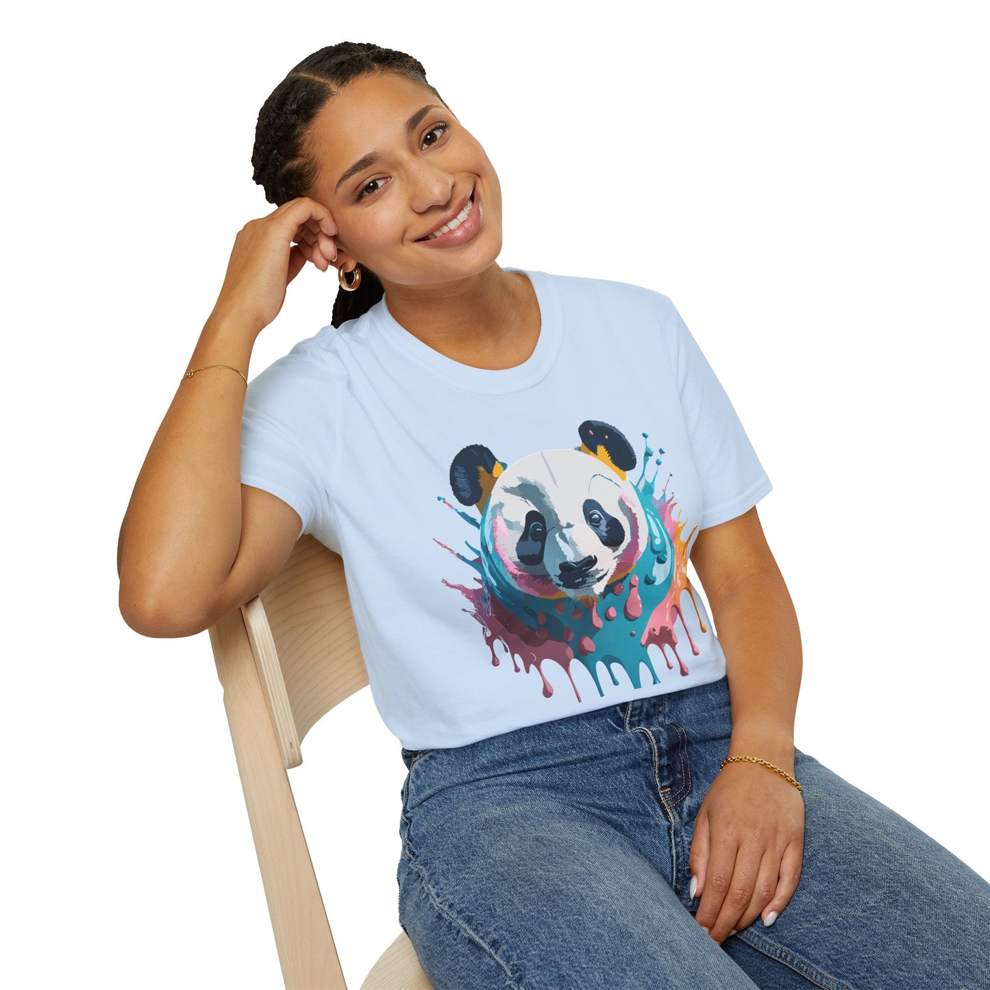 Panda Shirt, T Shirt with Panda, Animal Shirt, Tee Shirt with Animals