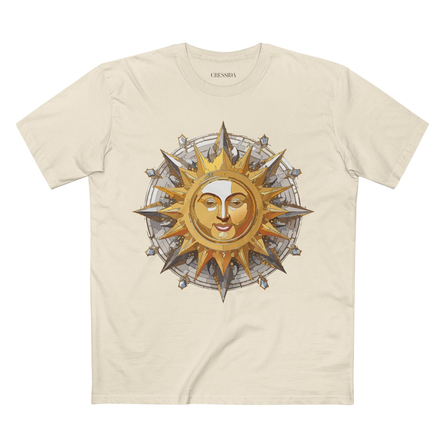 Sun Shirt, Shirt with Sun, Tee Shirt with Gold Sun