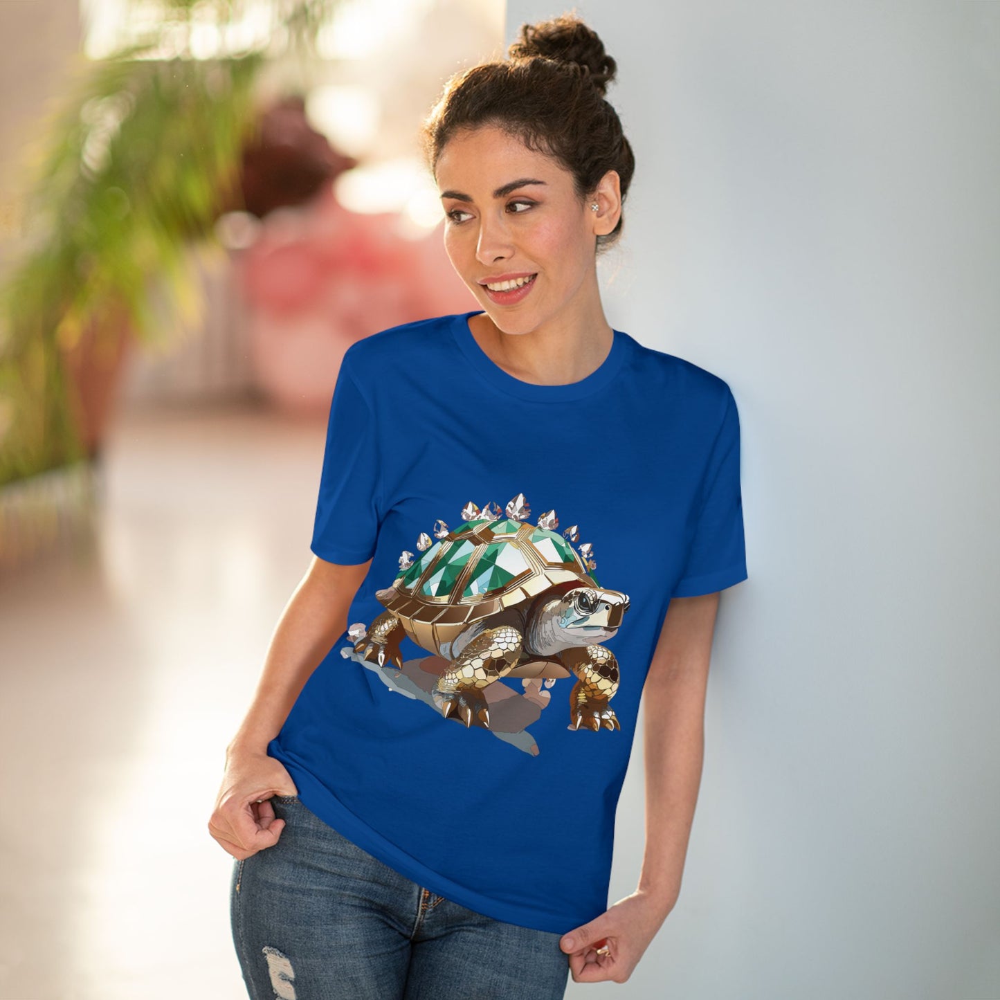 Organic T-shirt with Animals - Turtle