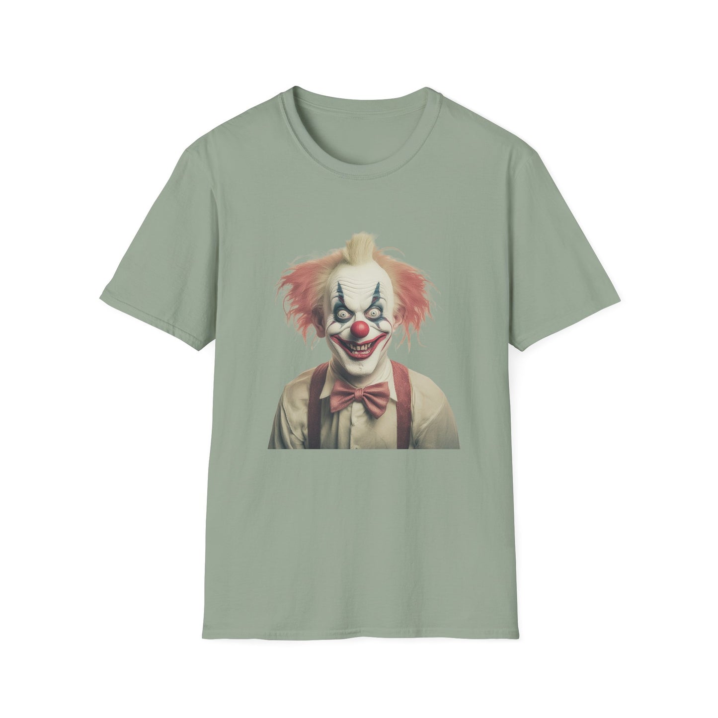 Clown Shirt, T Shirt with Clown, Funny Man Shirt, Tee Shirt with Funny Man, Circus Shirt, Shirt with Circus, Scary Man Shirt, Shirt with Scary Man
