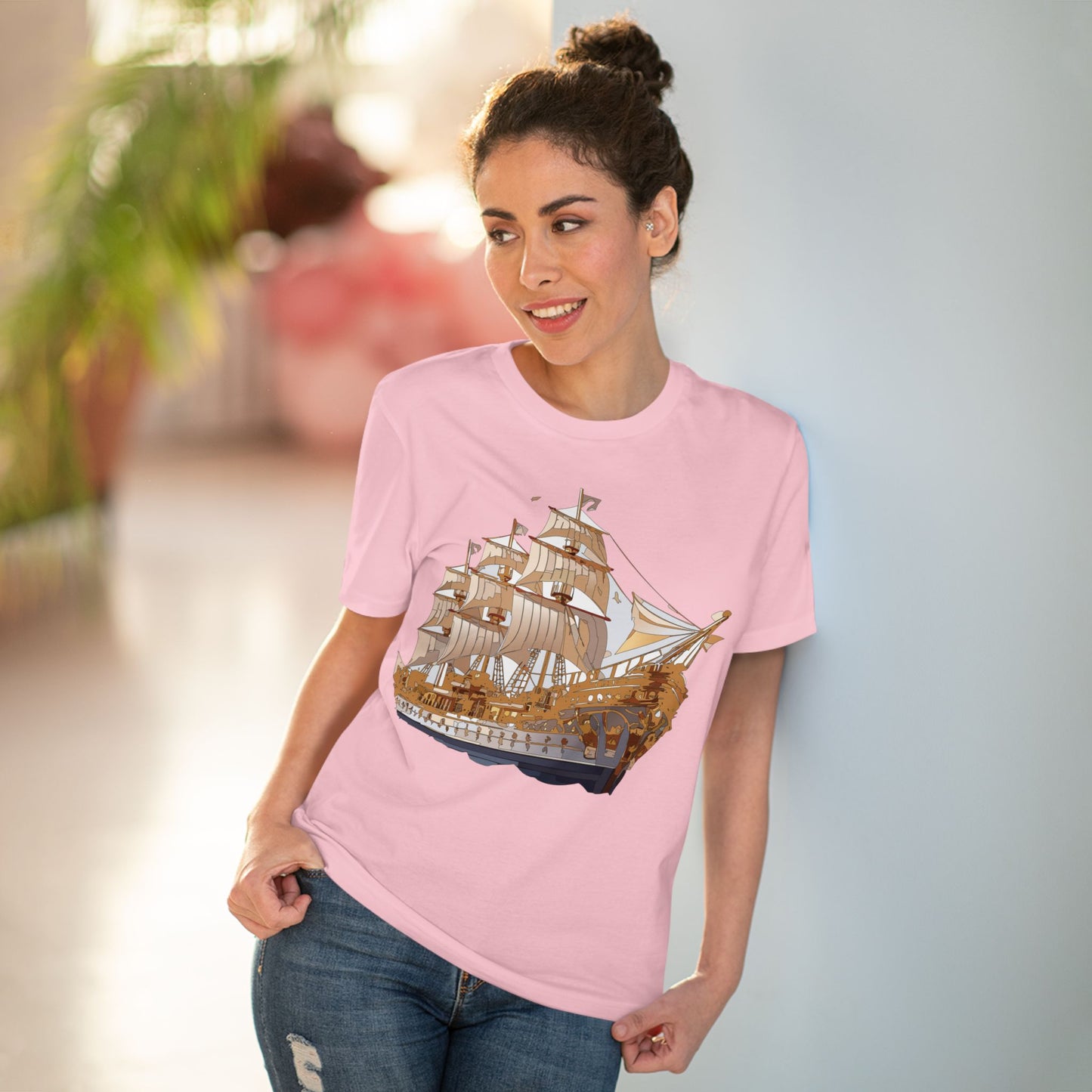 Organic T-shirt with Ship