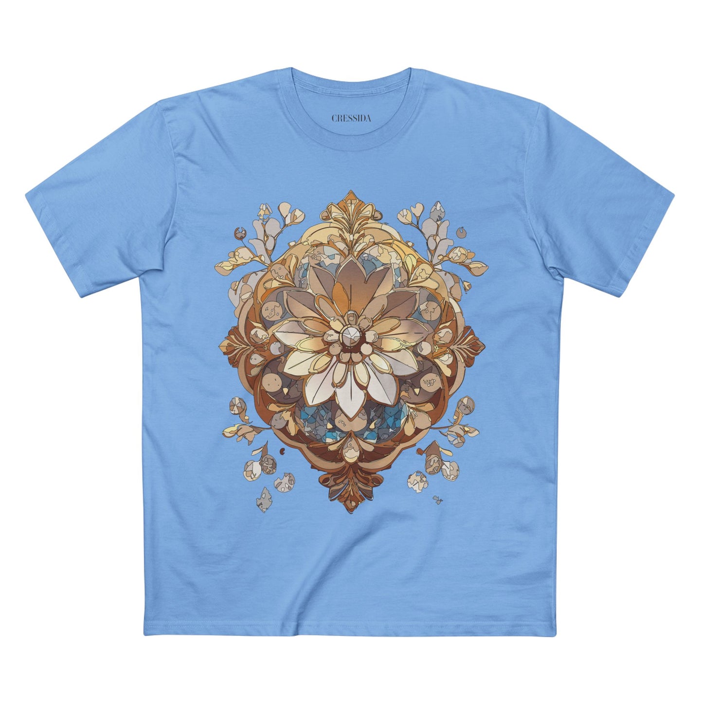 Floral Shirt, Shirt with Flower, Tee Shirt with Antique Flower