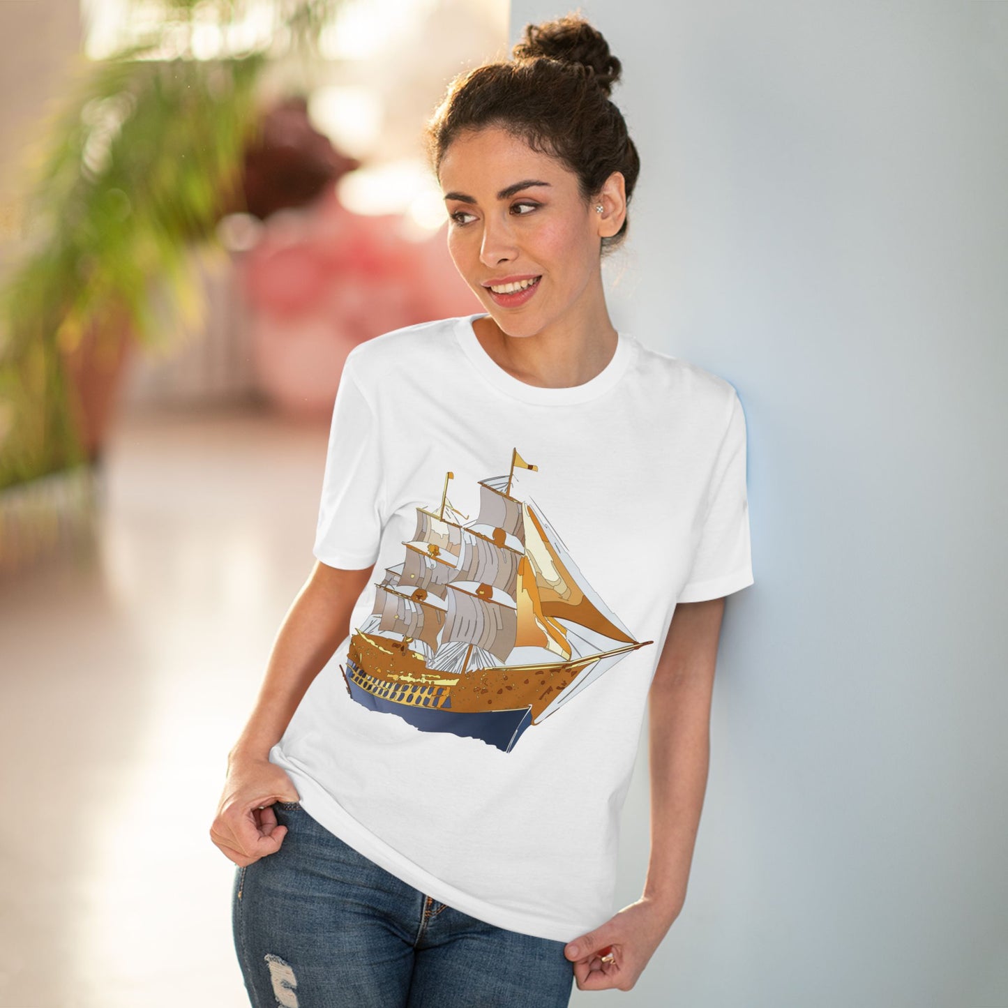 Organic T-shirt with Ship