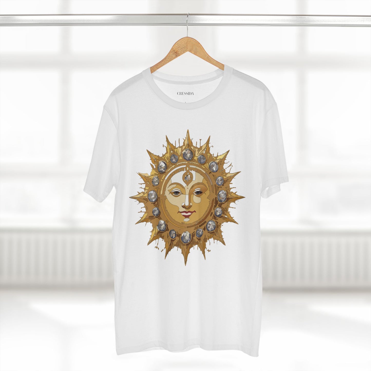 Sun Shirt, Shirt with Sun, Tee Shirt with Gold Sun
