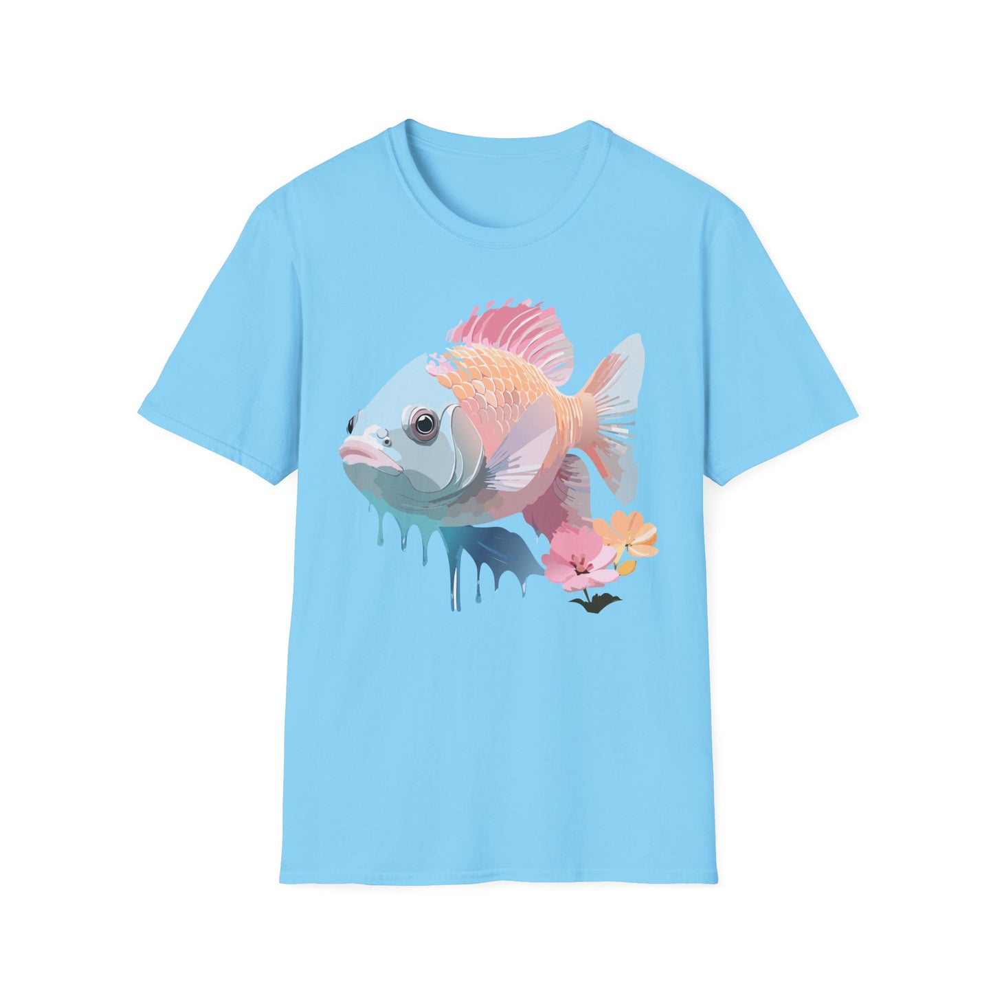 Copy of Fish Art Design Shirt, T Shirt with Fish, Graphic Shirt, Tee Shirt with Graphic Design, Shirt with Fish Graphic Art