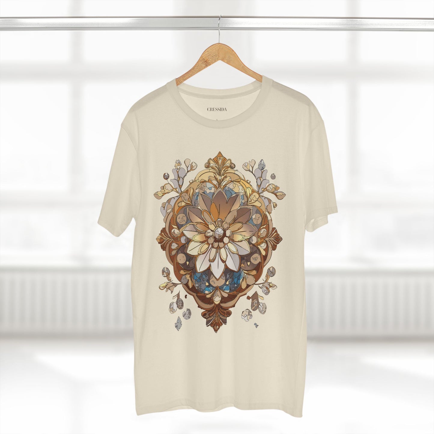 Floral Shirt, Shirt with Flower, Tee Shirt with Antique Flower