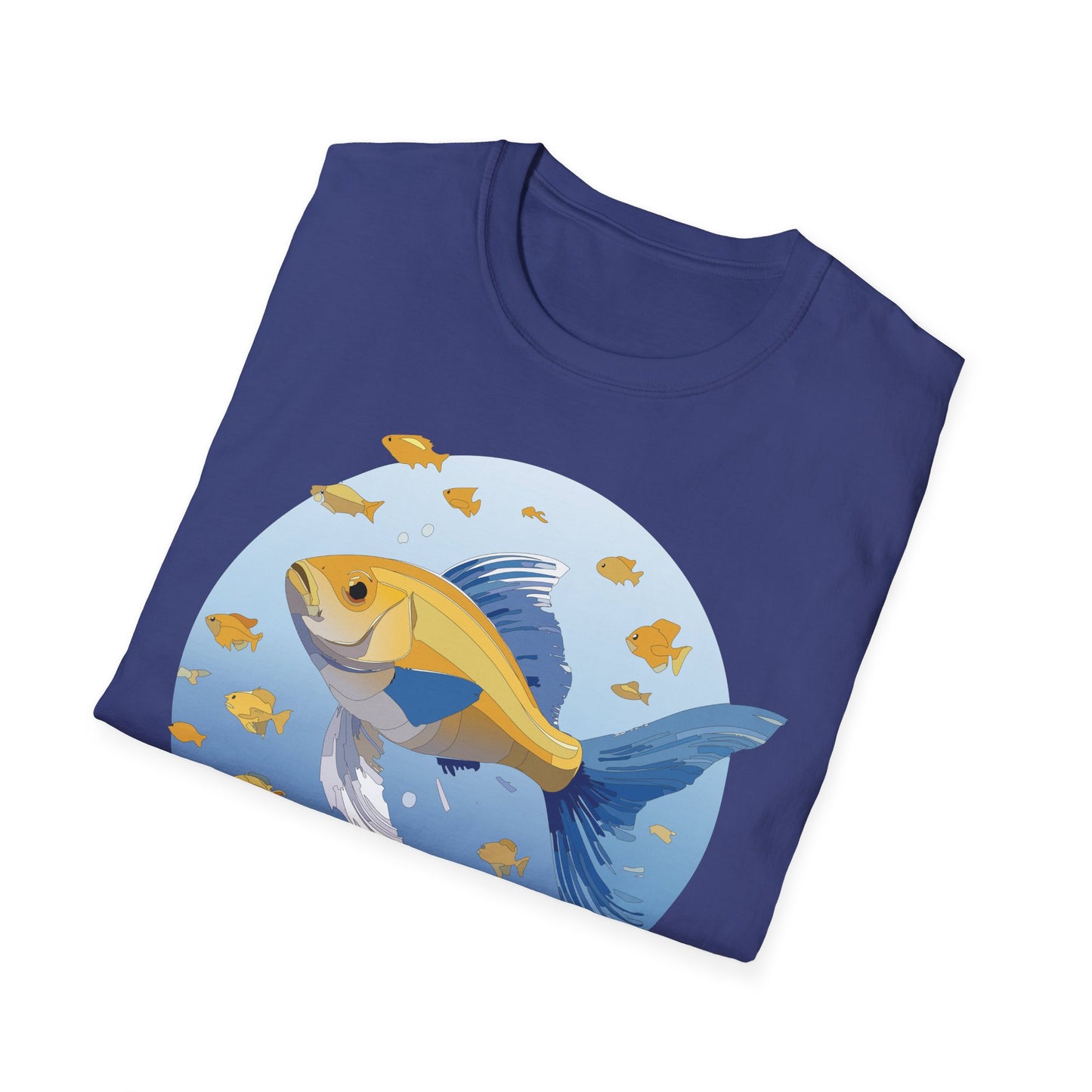 Fish Art Design Shirt, T Shirt with Fish, Graphic Shirt, Tee Shirt with Graphic Design, Shirt with Fish Graphic Art