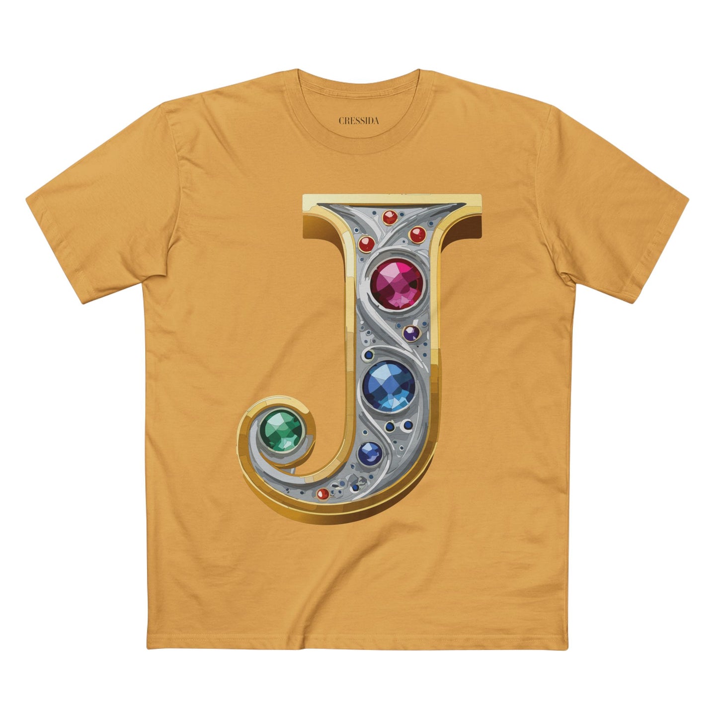 Letter Shirt, Shirt with Letters, Tee Shirt with Gold Letters