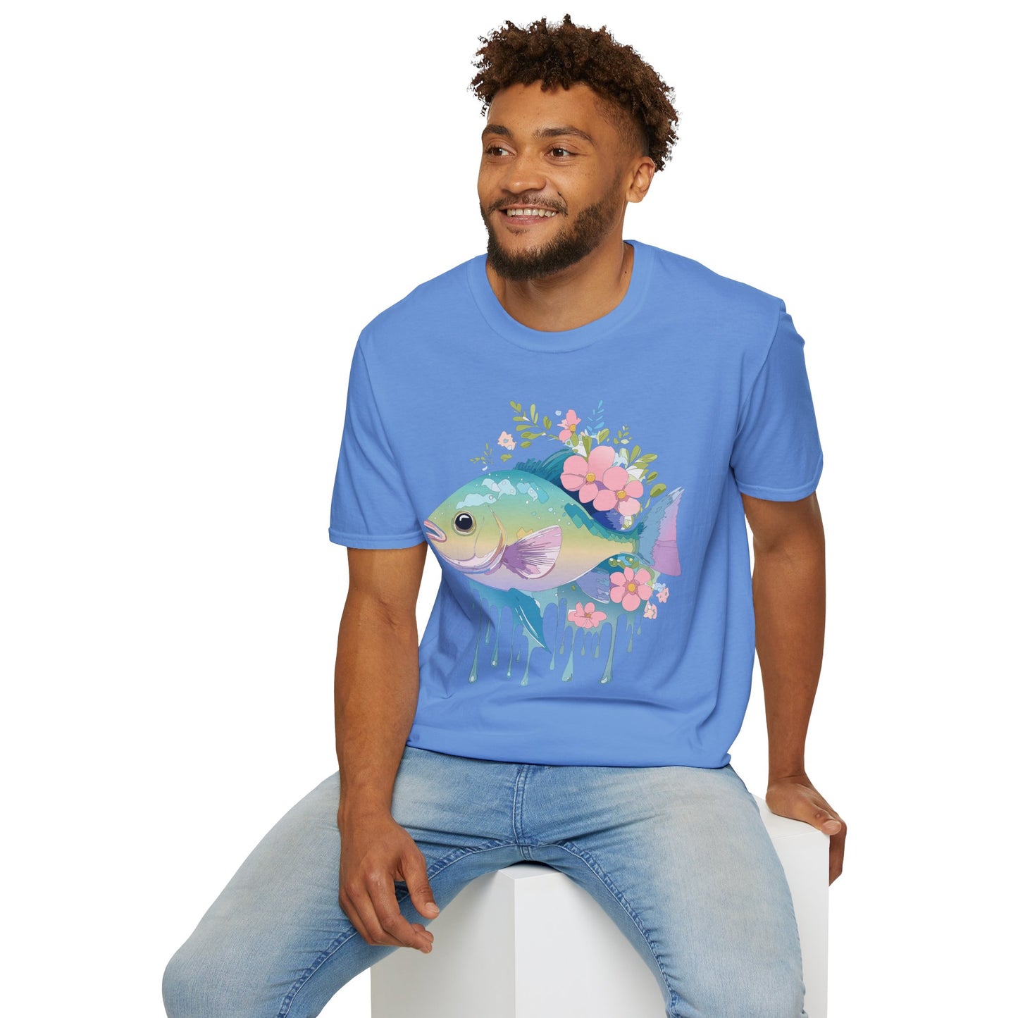 Fish Art Design Shirt, T Shirt with Fish, Graphic Shirt, Tee Shirt with Graphic Design, Shirt with Fish Graphic Art