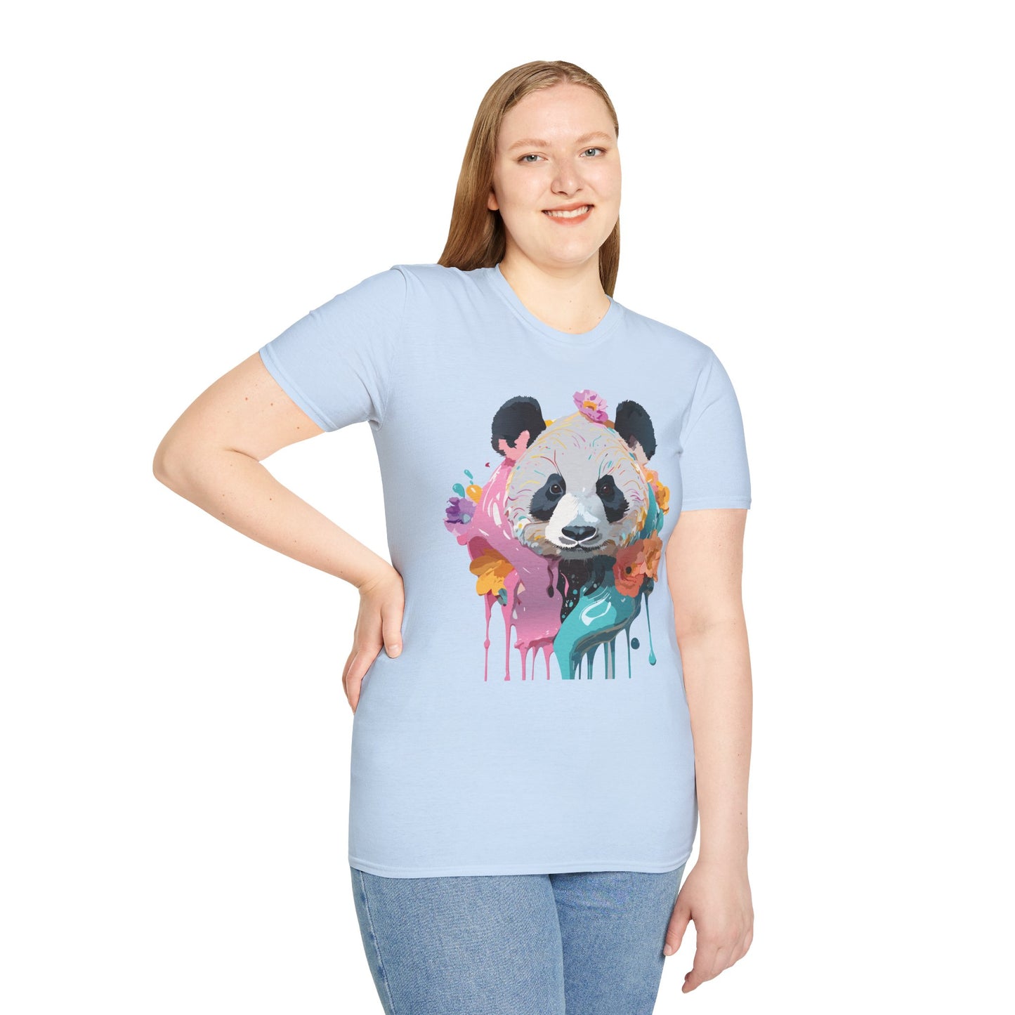 Panda Shirt, T Shirt with Panda, Animal Shirt, Tee Shirt with Animals