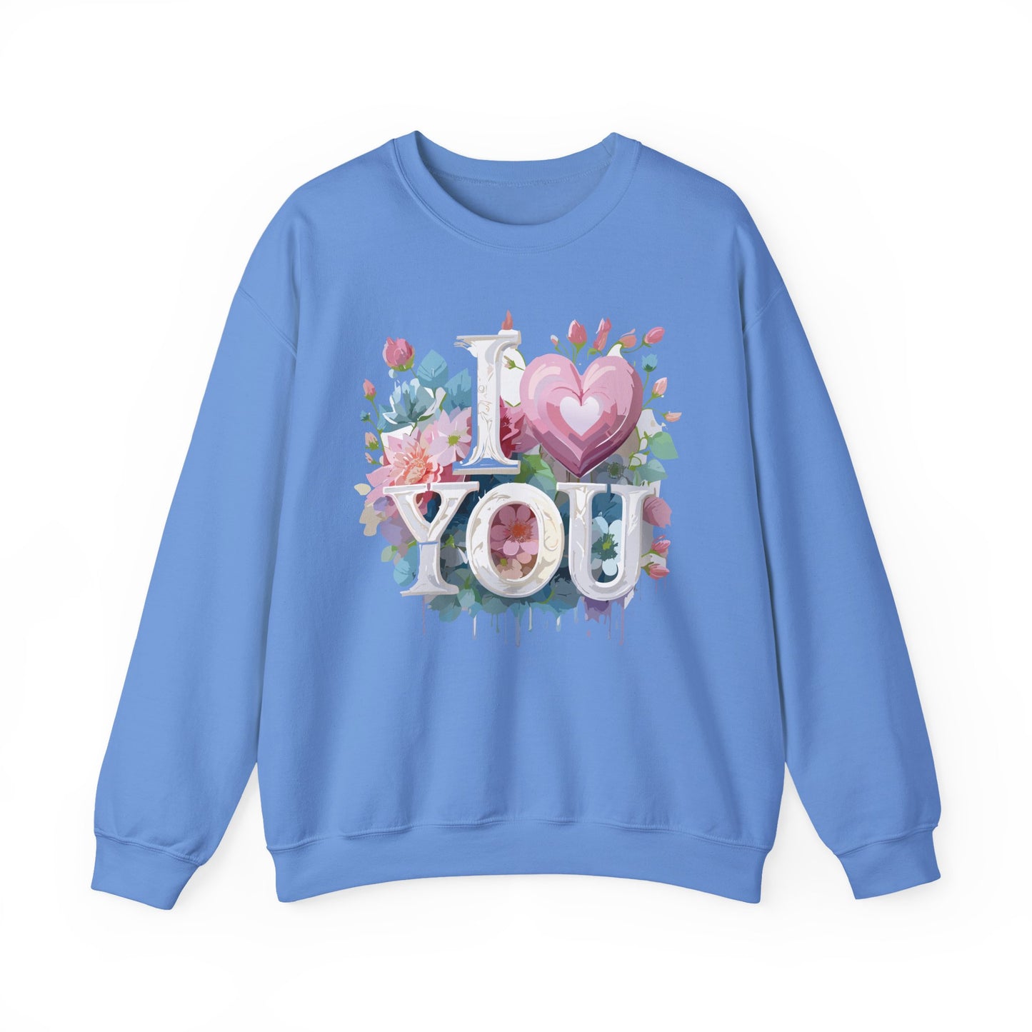 Floral Love Sweatshirt, Valentine's Day Sweatshirt, Love Flower Sweatshirt