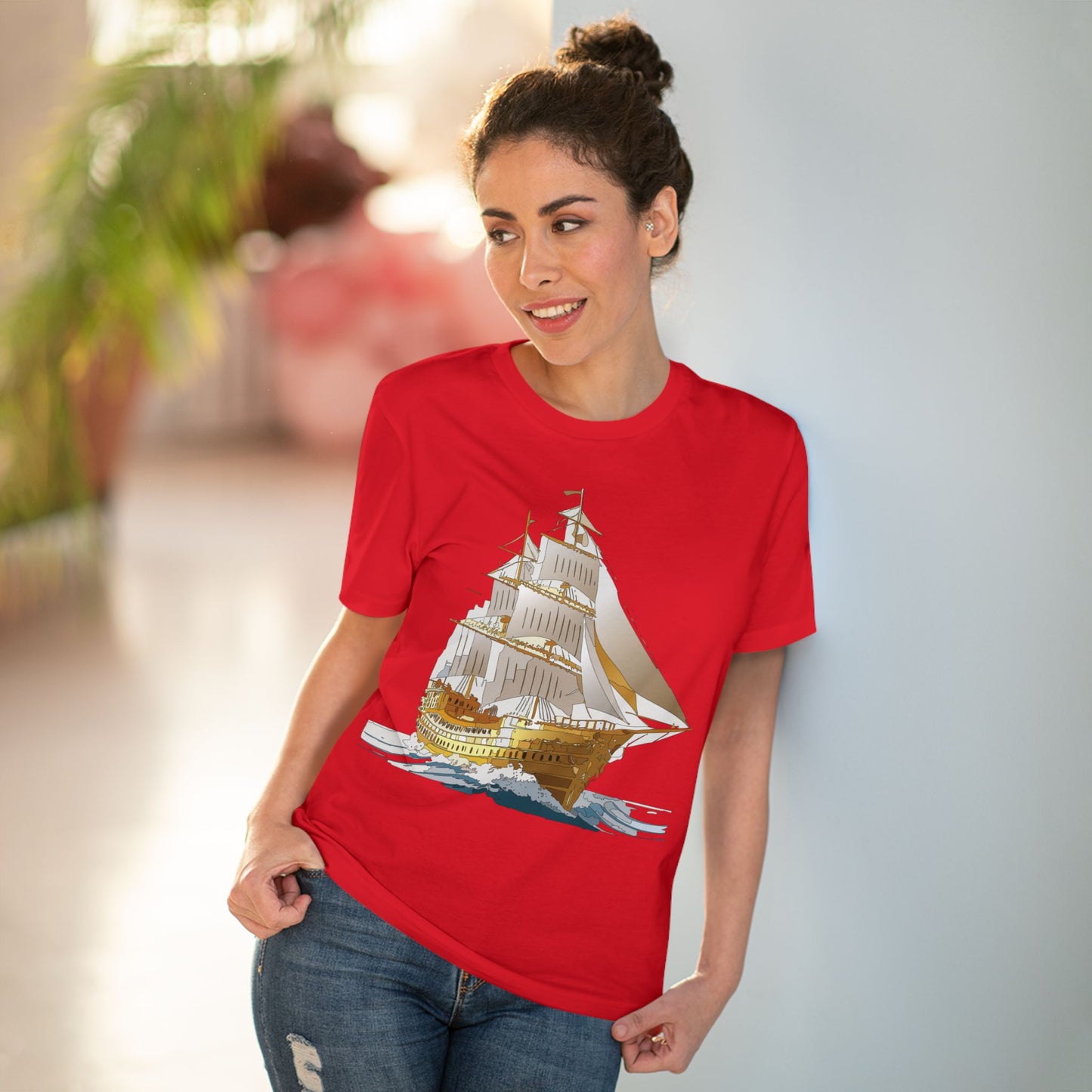 Organic T-shirt with Ship