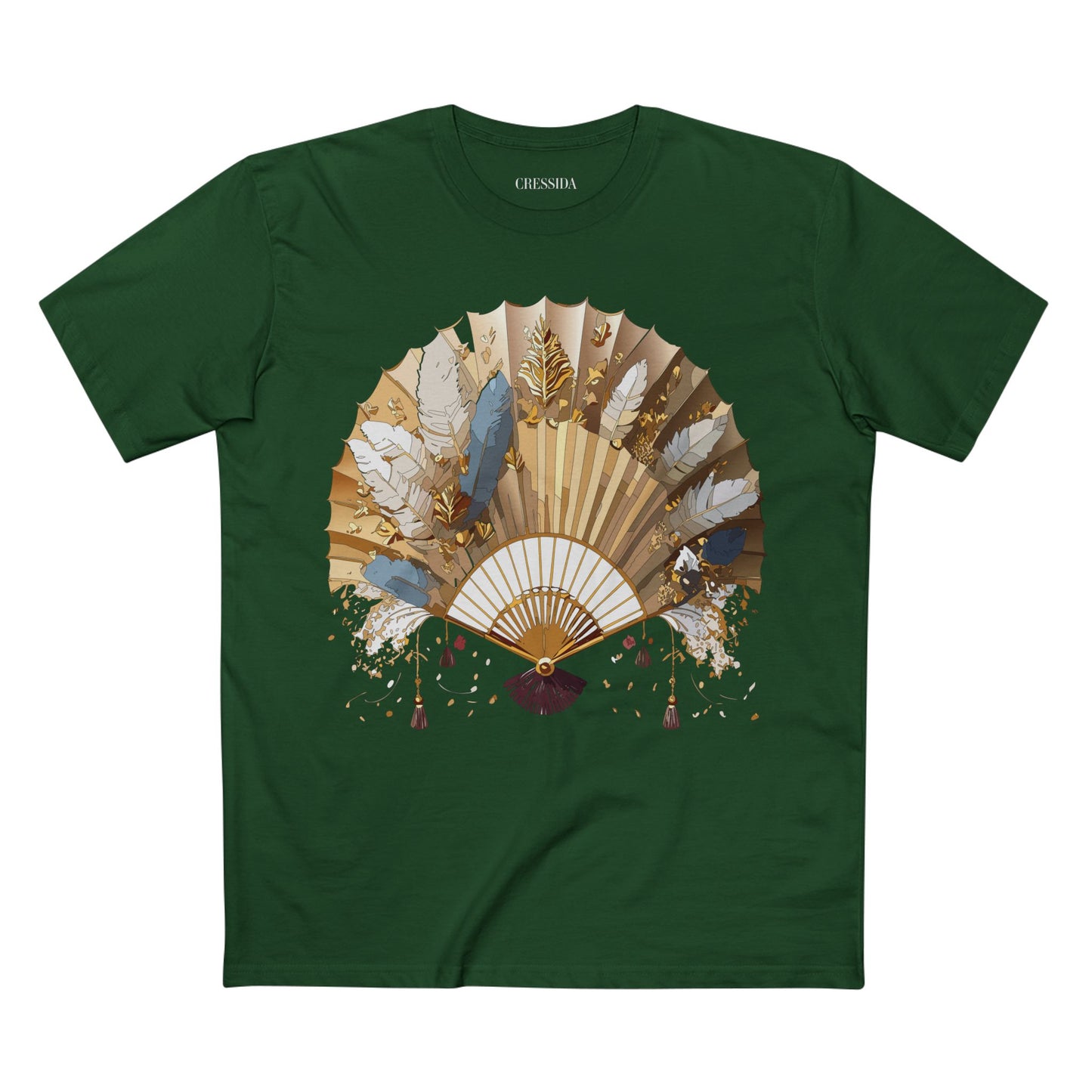 Fan shirt, Shirt with Fan, Tee Shirt with Antique Fan