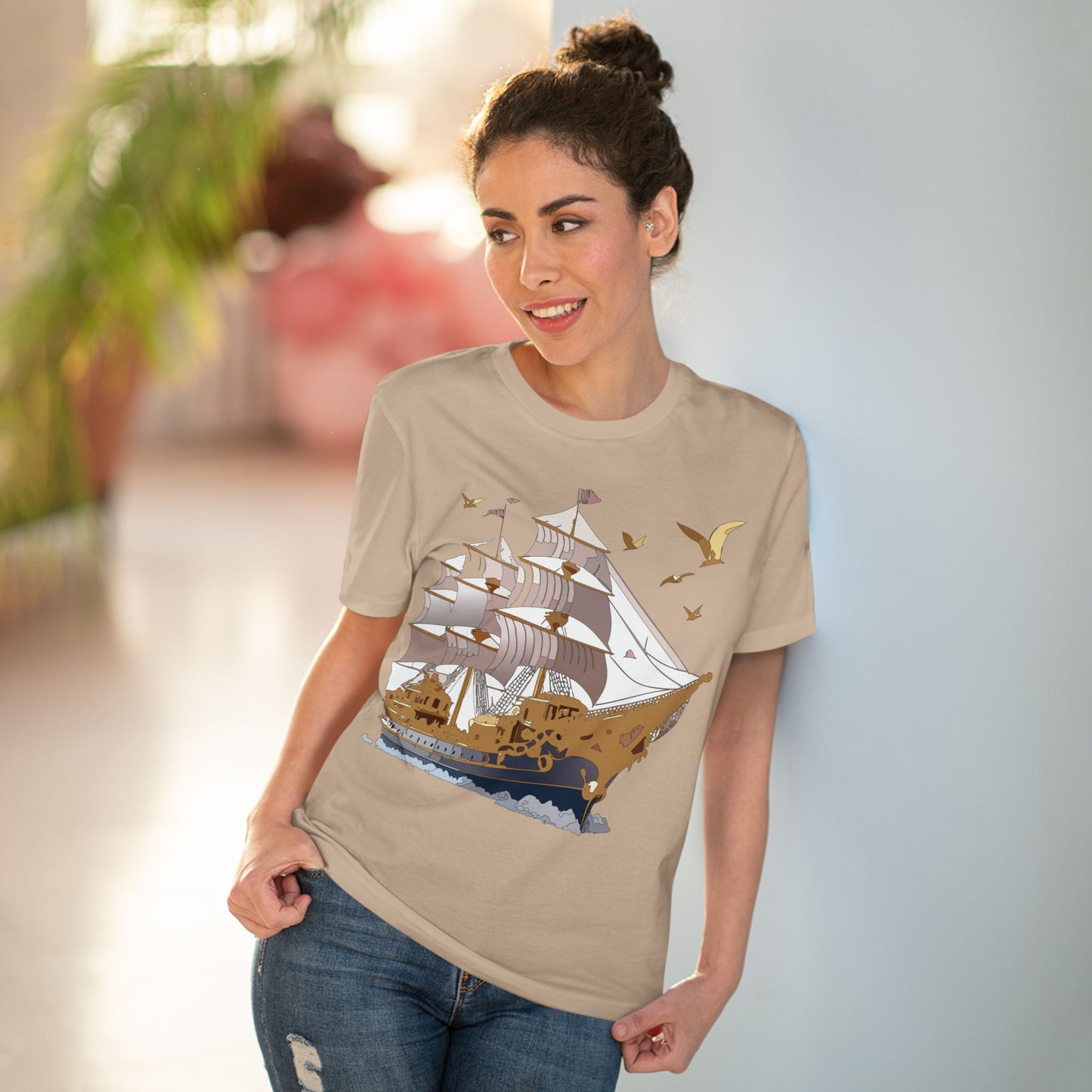 Organic T-shirt with Ship