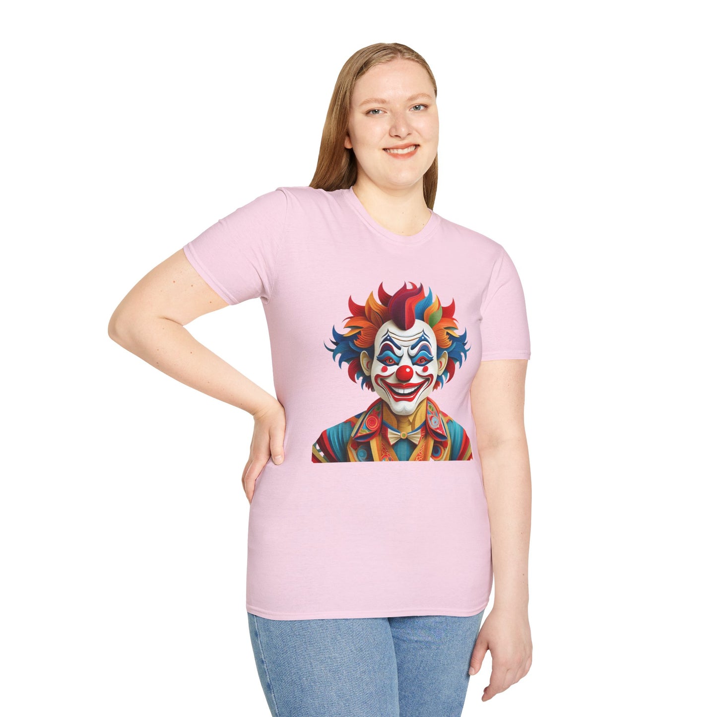 Clown Shirt, T Shirt with Clown, Funny Man Shirt, Tee Shirt with Funny Man, Circus Shirt, Shirt with Circus, Scary Man Shirt, Shirt with Scary Man