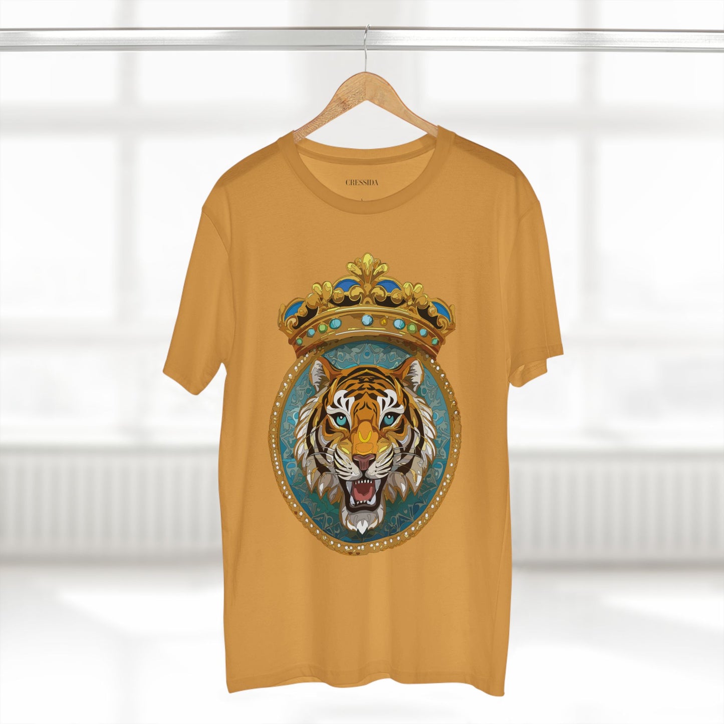 Unisex Animal Art Tee With Antique Medallion Design Premium Cotton Shirt
